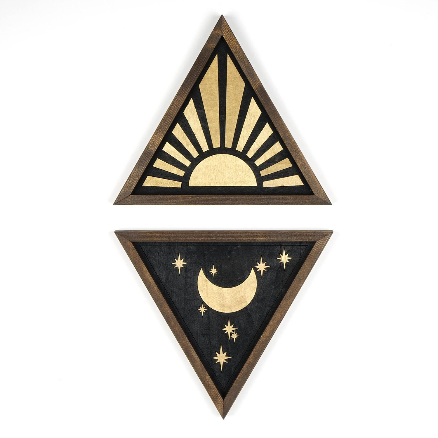 Wallpaper #a2flDJMBSpphPi3-ROG8240 Home Decor Wall Decor Triangle Wall Art Boho Decor Engraved Celestial
