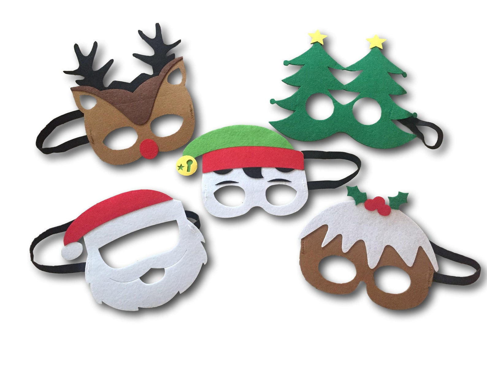 Wallpaper #32hUFJMBSpphPi3-iwOP203 Christmas Felt Masks Holiday Party Mask Christmas Tree Felt Etsy