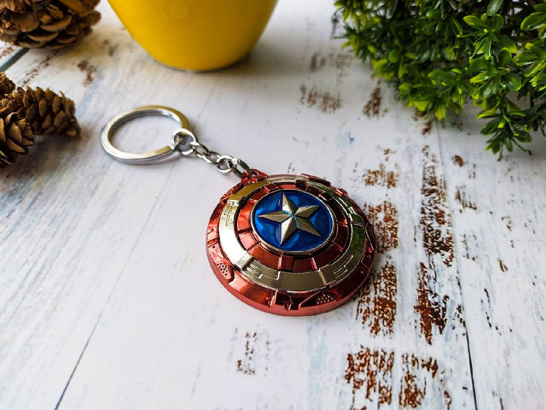 Wallpaper #GH0K8Y4Bnwiau_P69Ahy7 Marvel Captain America Shield Keychain Etsy