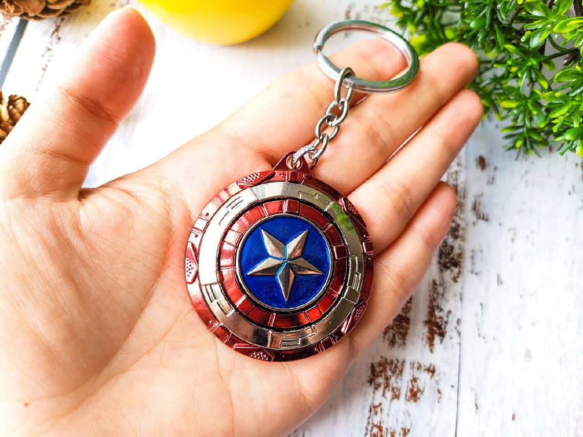 Wallpaper #GH0K8Y4Bnwiau_P69Ahy8 Marvel Captain America Shield Keychain Etsy