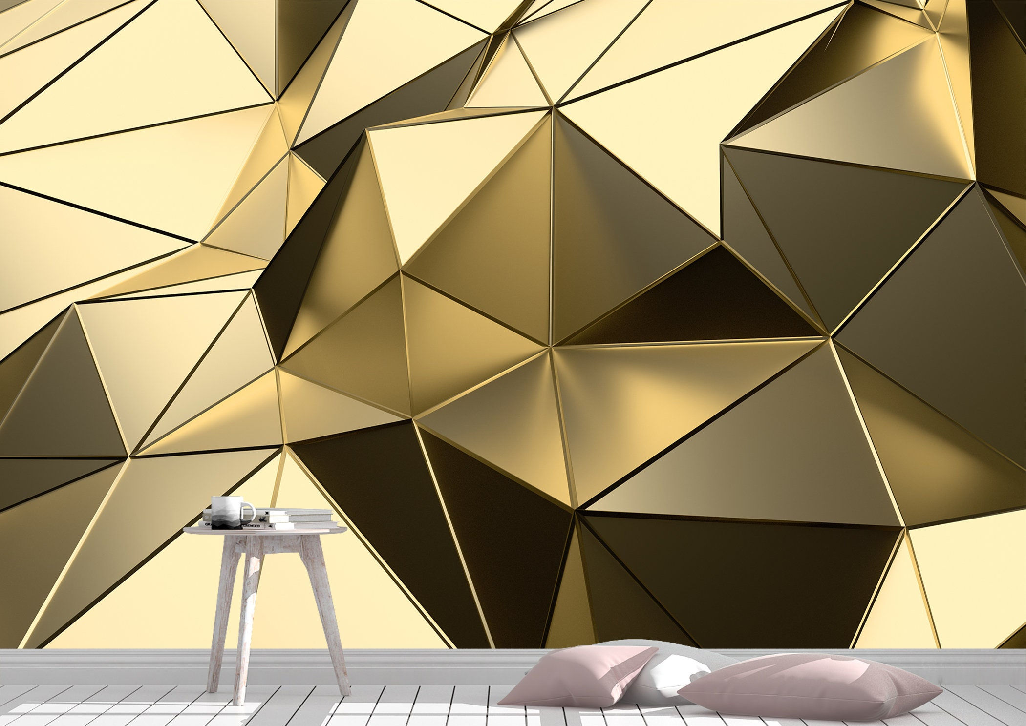 Wallpaper #a2flDJMBSpphPi3-ROG883 3D Abstract Triangle Wall Mural Wallpaper Wall Art Peel Etsy Uk