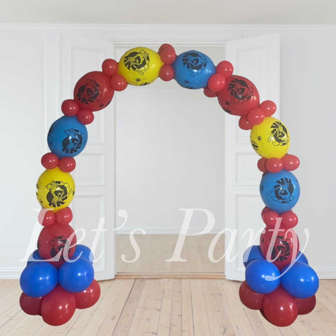 Wallpaper #MDHaNZMB5zzyi_yY3VhD39 Spiderman Balloon Arch Character Birthday Diy Balloon Arch 6ft Arch