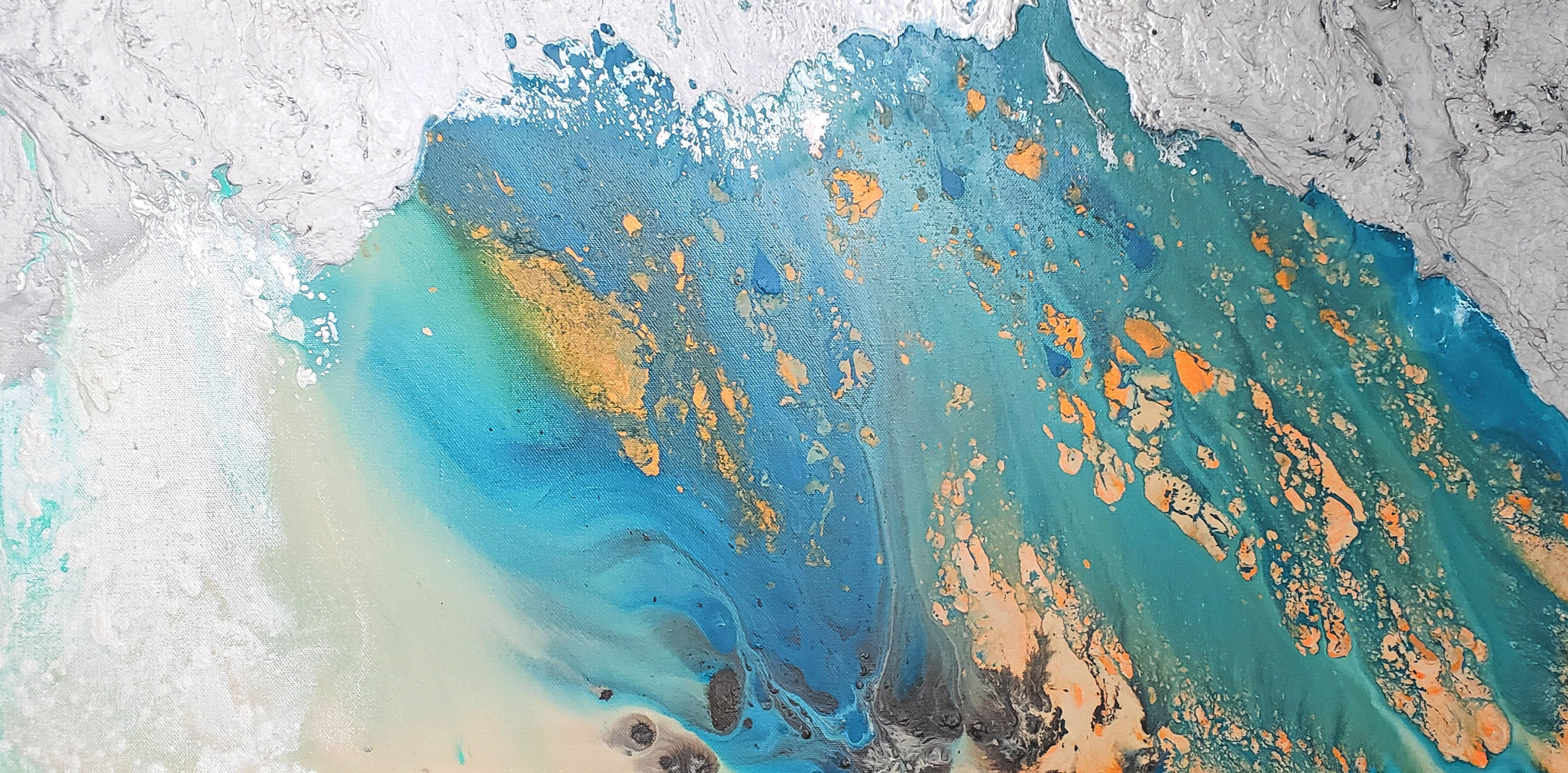 Wallpaper #UmcpA5MBSpphPi3-NrL_170 Coastal Wall Art Minimalist Art Acrylic Pour Painting Beach Art