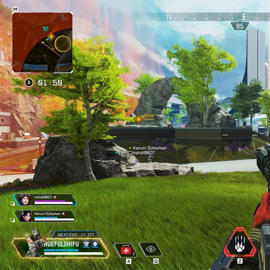 Wallpaper #cOq7VZMBlwTYPL18NA7Q379 Animated Customisable Ash Banner Apex Legends Health Bar Overlay for