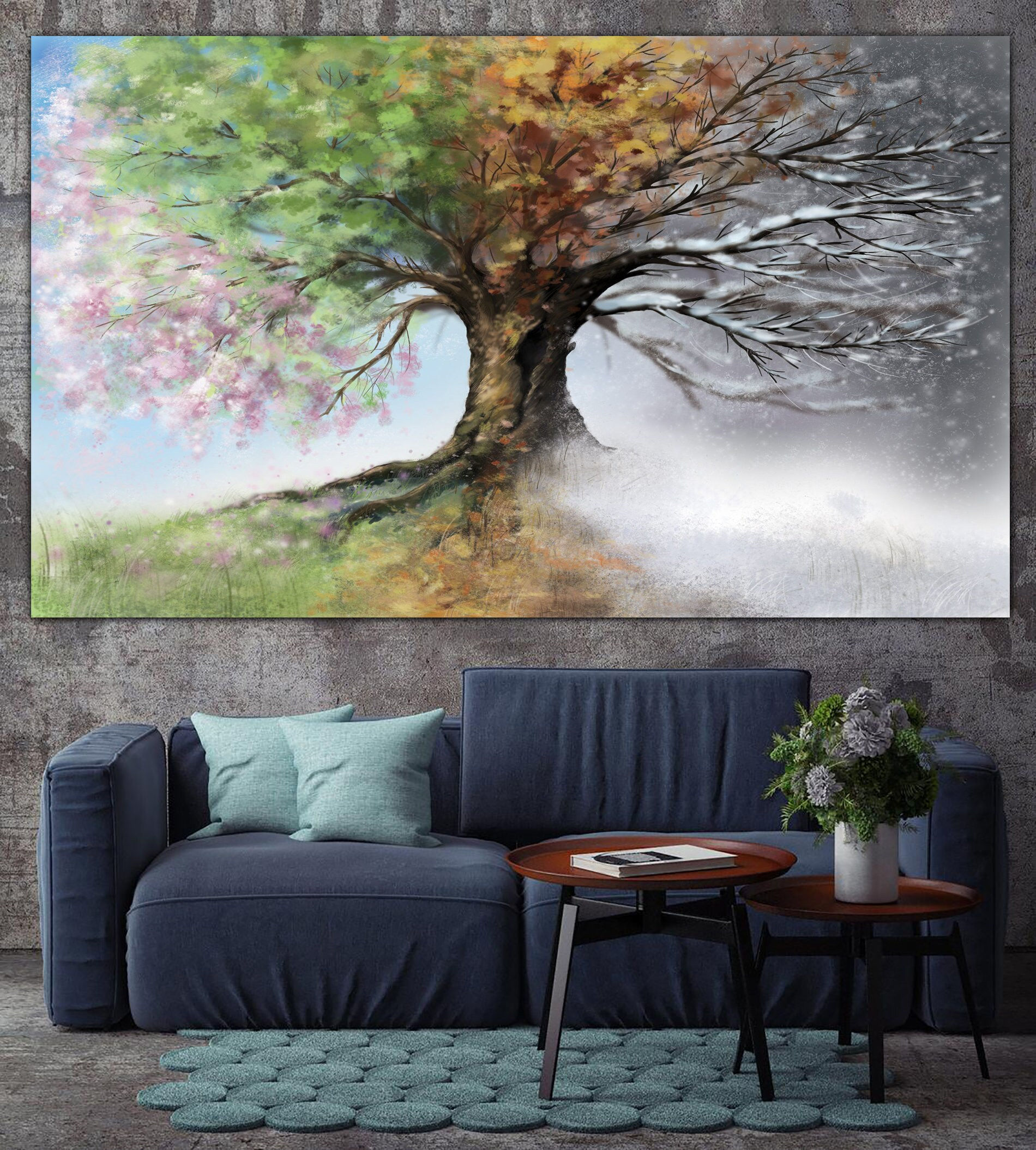 Wallpaper #02714 Three New Very Large Tree Paintings Rich Gane Art