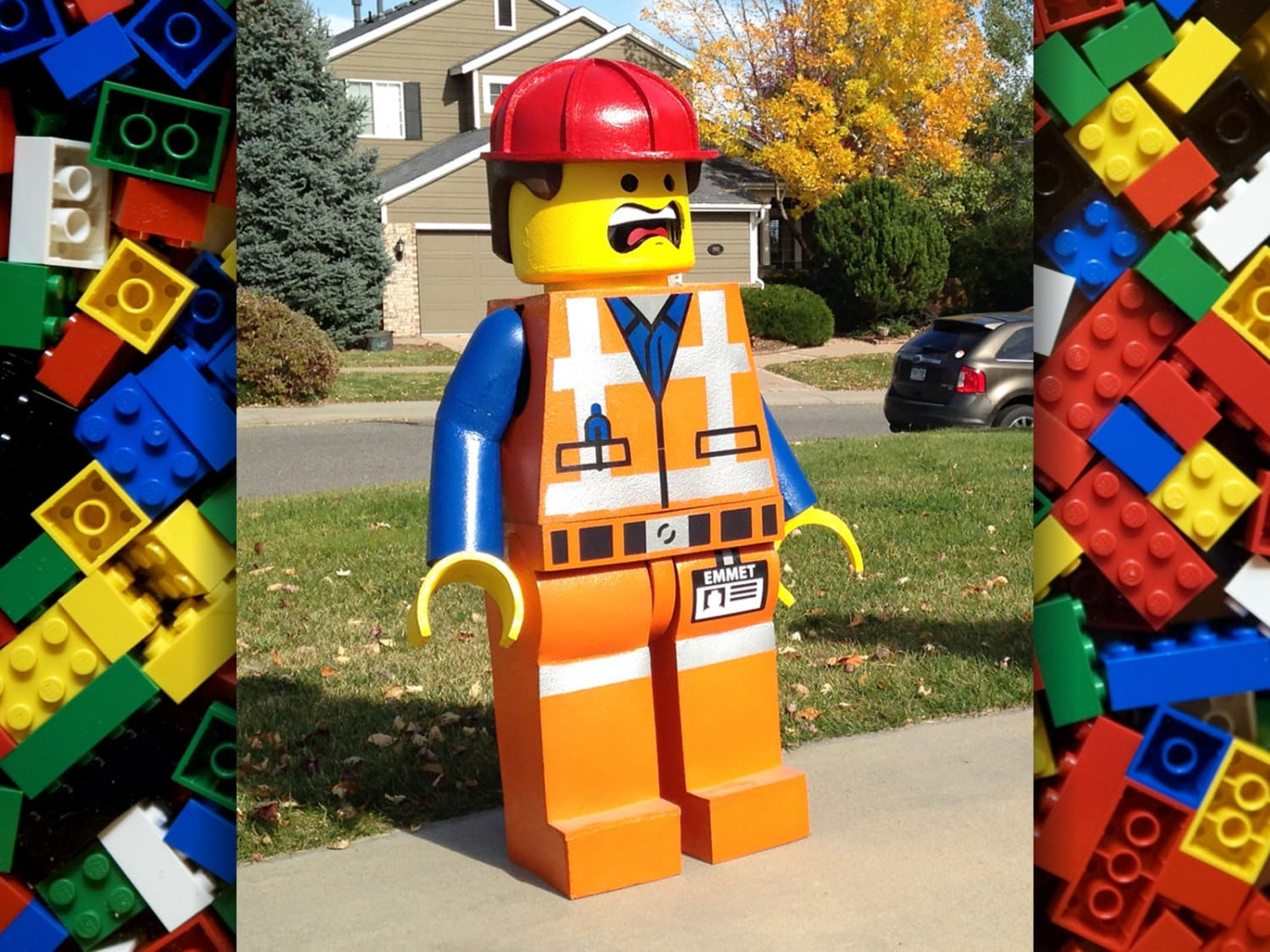 Wallpaper #_l7fMpMBborbLbczQF97225 Costume Lego Movie Inspired Emmet Minifigure Costume Etsy