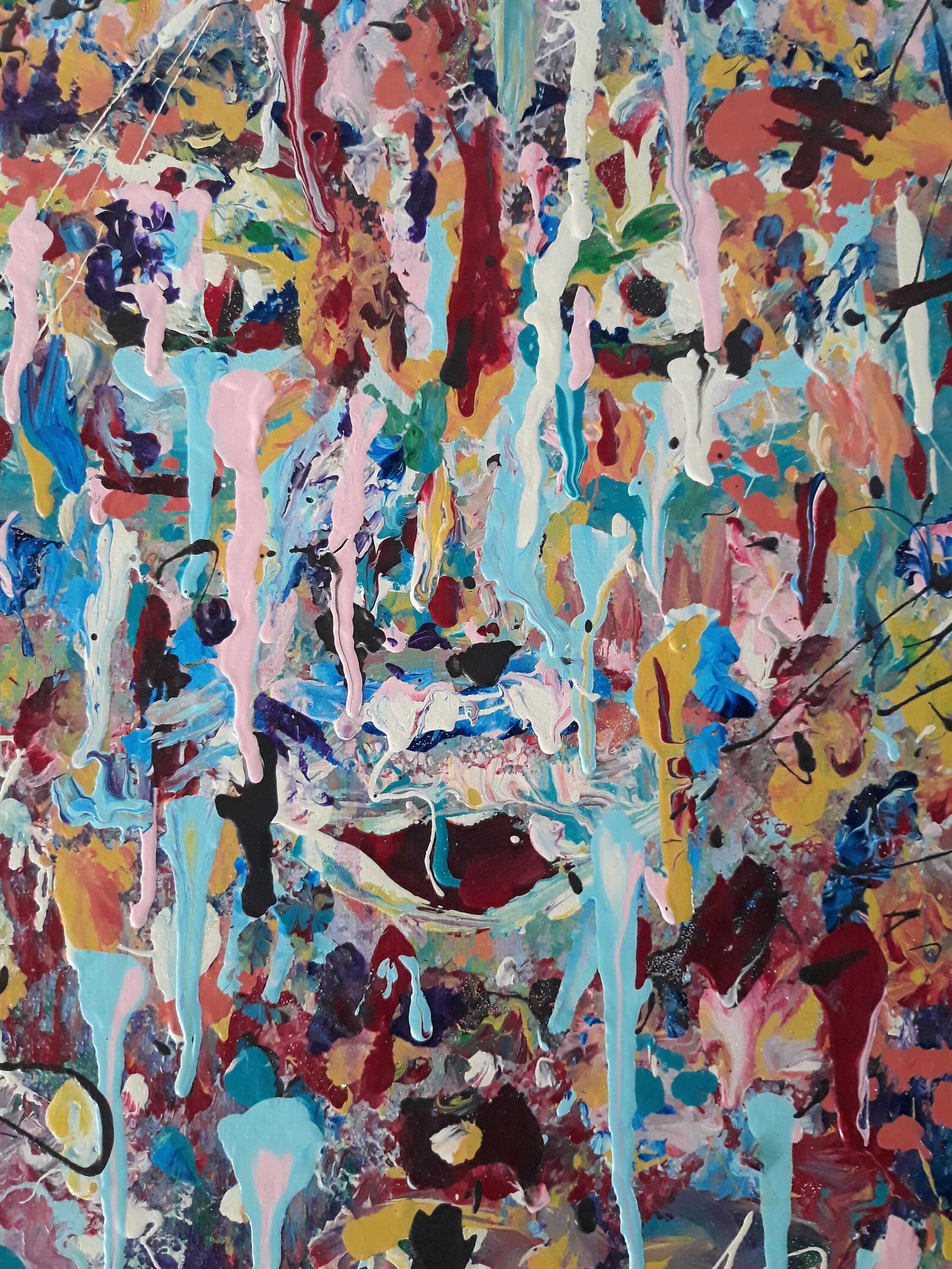 Wallpaper #SWeu7pIBSpphPi3-HV6n190 Abstract Expressionist Drip Painting Pop Art Wall Art Etsy