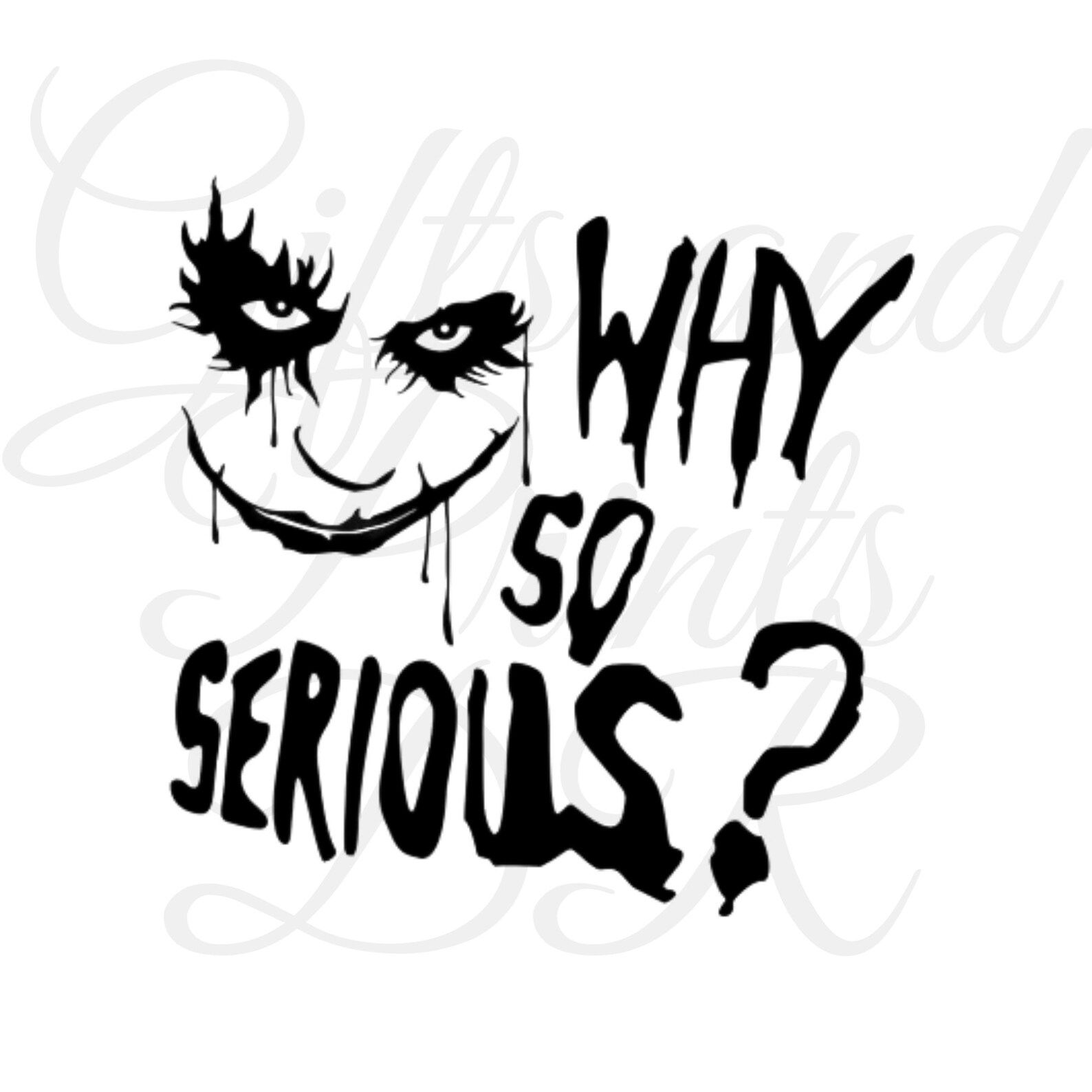 Wallpaper #_0C5MZMBJhL2WPbay8f573 Why So Serious Decal Serious Car Decal Serious Joker Car Etsy