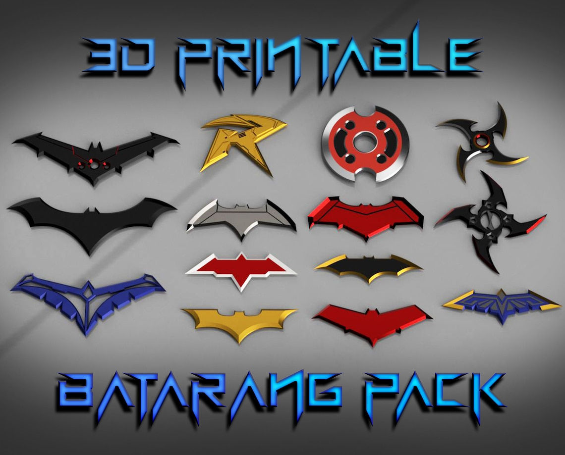 Wallpaper #sKenMpMBlSzal8H1RNu6116 3D Printable Batarang Pack Etsy