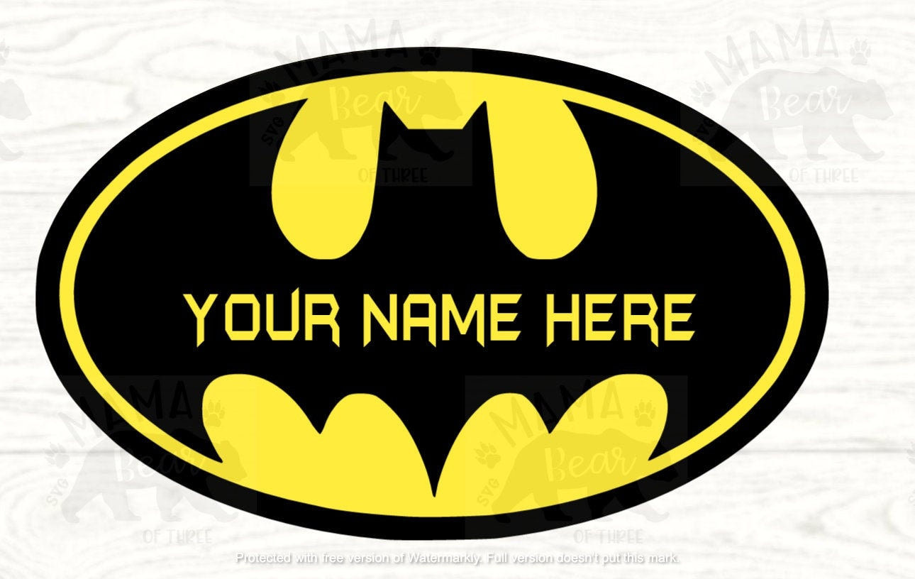 Wallpaper #_n3f844Bnwiau_P6cw1t15 Personalized Batman Logo with Name Svg Etsy