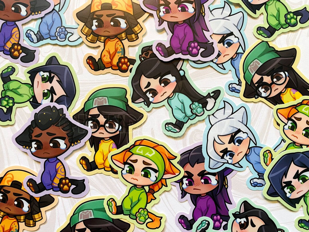 Wallpaper #lBe5PpMBPLD5_VENYeCx63 Valorant Sad Cats Stickers Female Agents 2021 Set Etsy
