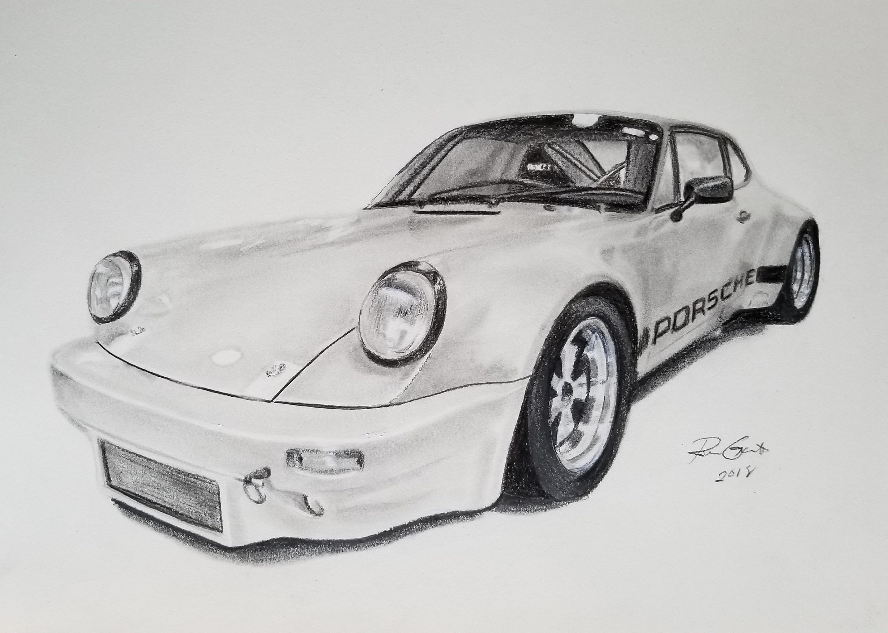 Wallpaper #oBkcOI8BtGB6xQ78rKda2 Custom Drawing of a Car by Ron Etsy