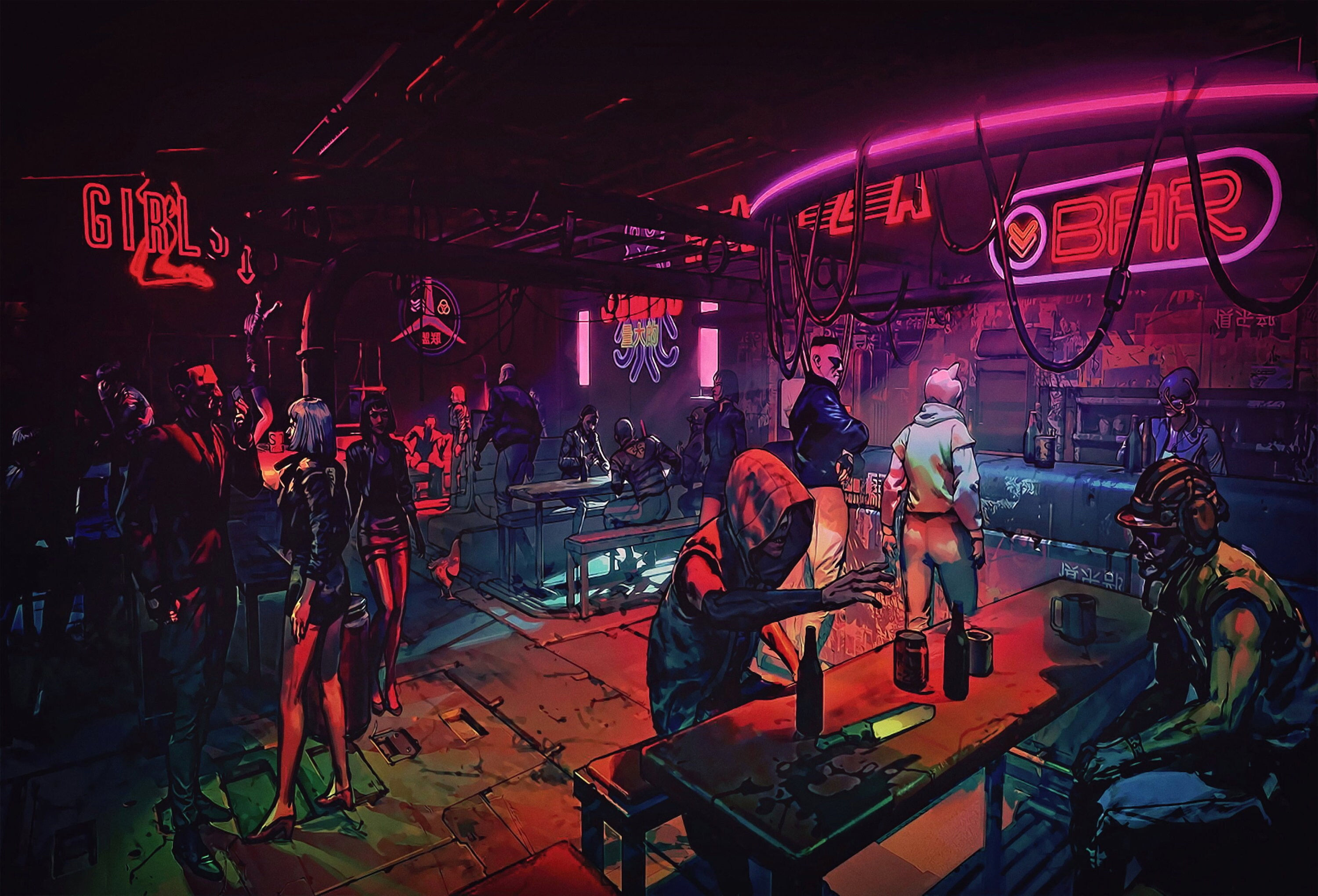 Wallpaper #n3QNzY4B_8f4nGFaSHRW2 Cyberpunk Art Cyber Punk Digital Wall Art Canvas Print Etsy