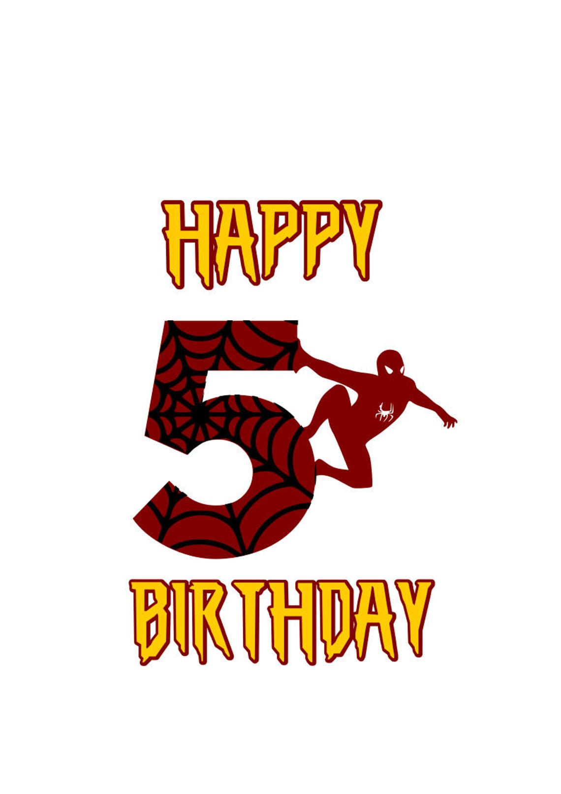 Wallpaper #4563F Spiderman 4th Birthday Boy Png Spiderman Birthday Png Etsy