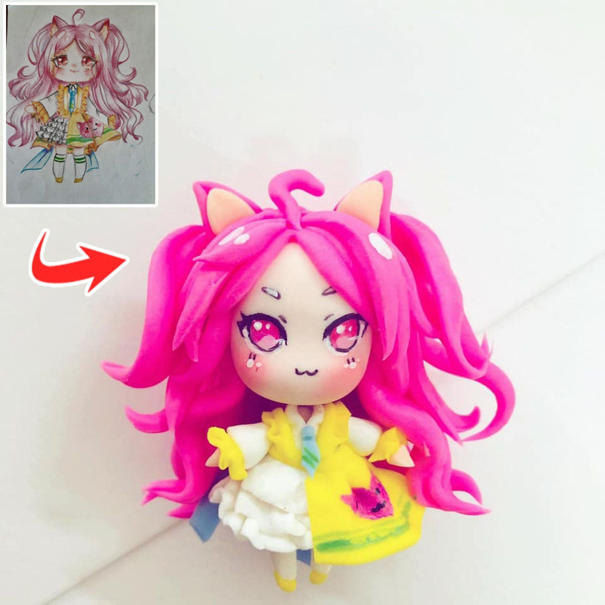 Wallpaper #7QM7ZJMBpyOg8YnEydbf37 Custom Clay Figure Custom Anime Figurines Character Handmade Etsy