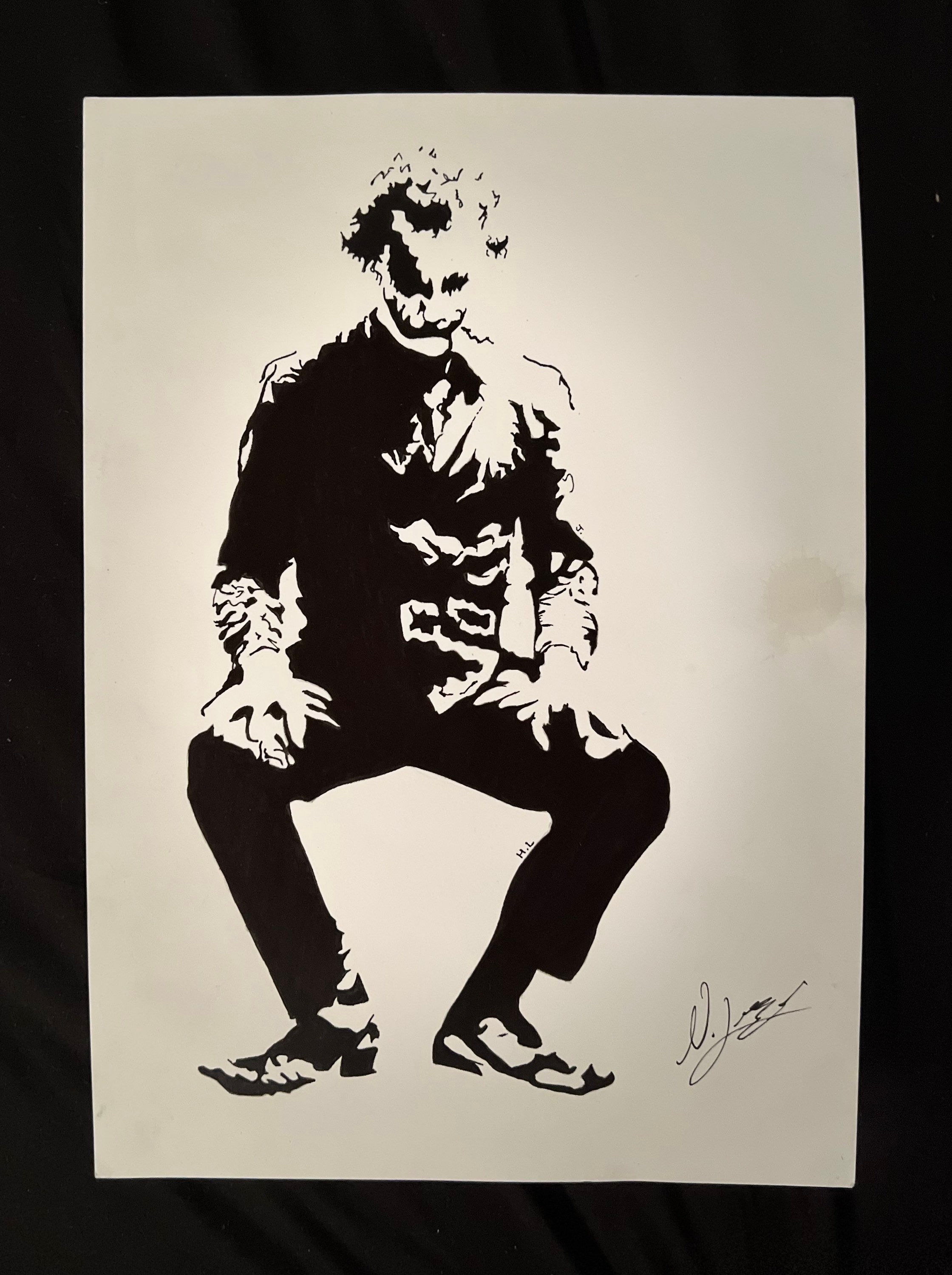 Wallpaper #FGdoEJMBSpphPi3-TvPv64 Heath Ledger Joker Black and White Drawing