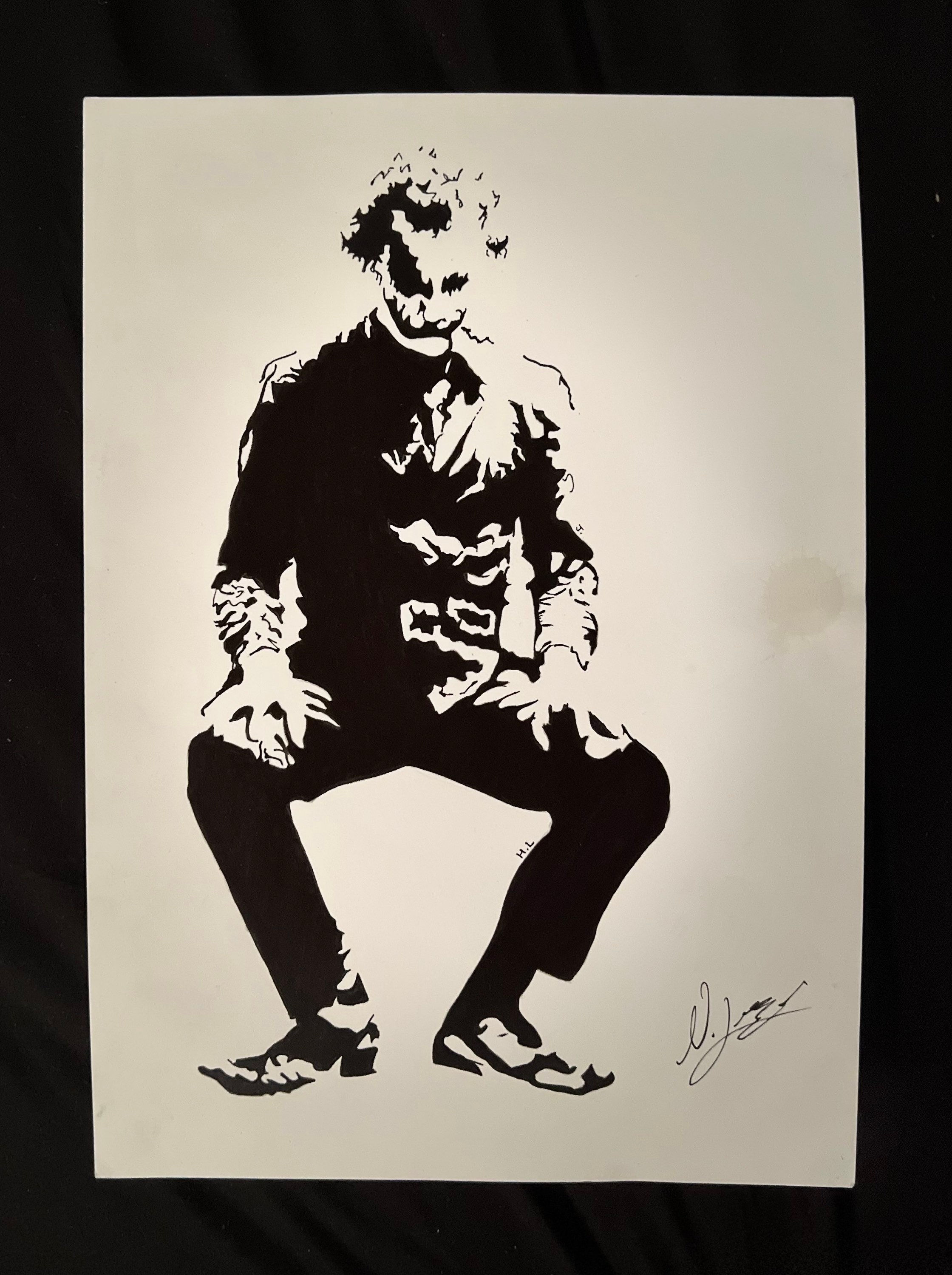 Wallpaper #6xqXUZMB1yWOL4qgNIF3229 Heath Ledger Joker Black and White Face