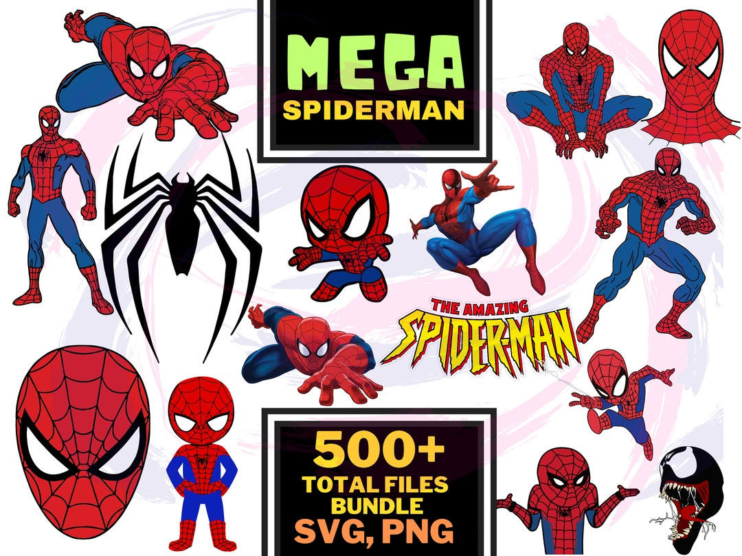 Wallpaper #Z1gfNJMBzN9vxX34uDsd18 Mega Spiderman Svg Bundle Avengers Svg Spiderman Silhouette Etsy Uk