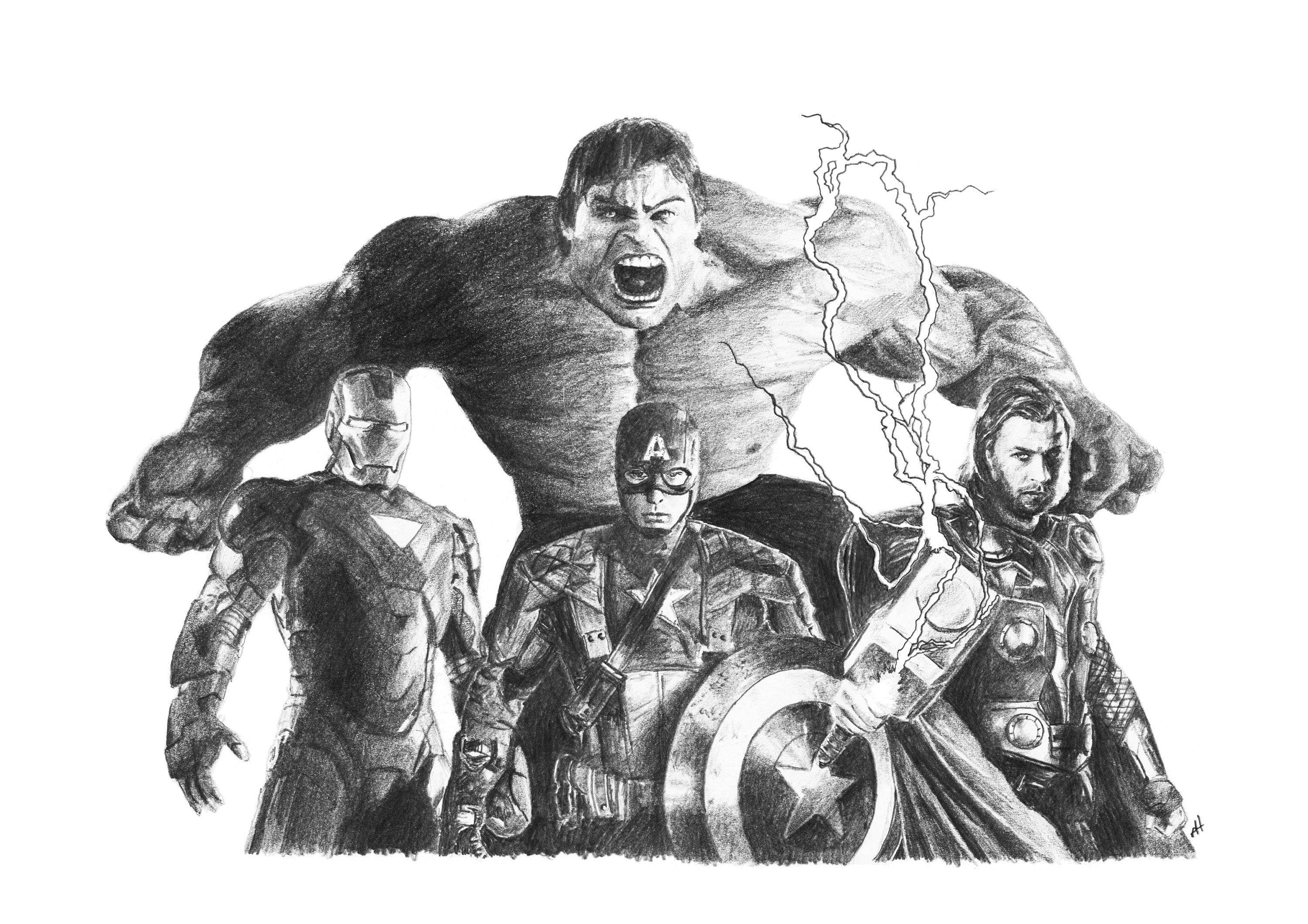 Wallpaper #JGe6DJMBSpphPi3-U-DD22 Avengers Pencil Drawing Etsy Hong Kong