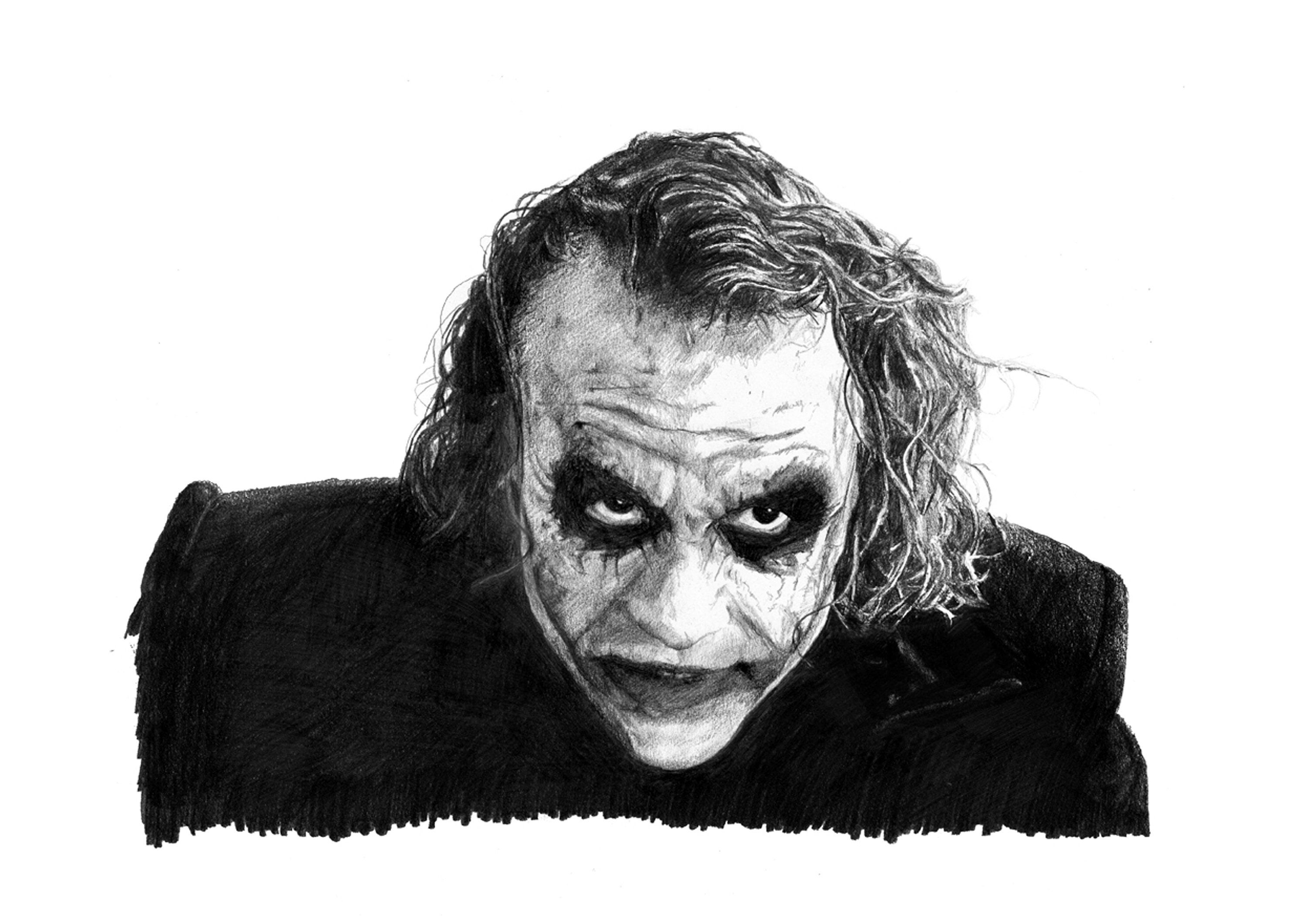 Wallpaper #6xqXUZMB1yWOL4qgNIF374 Joker Heath Ledger Drawing