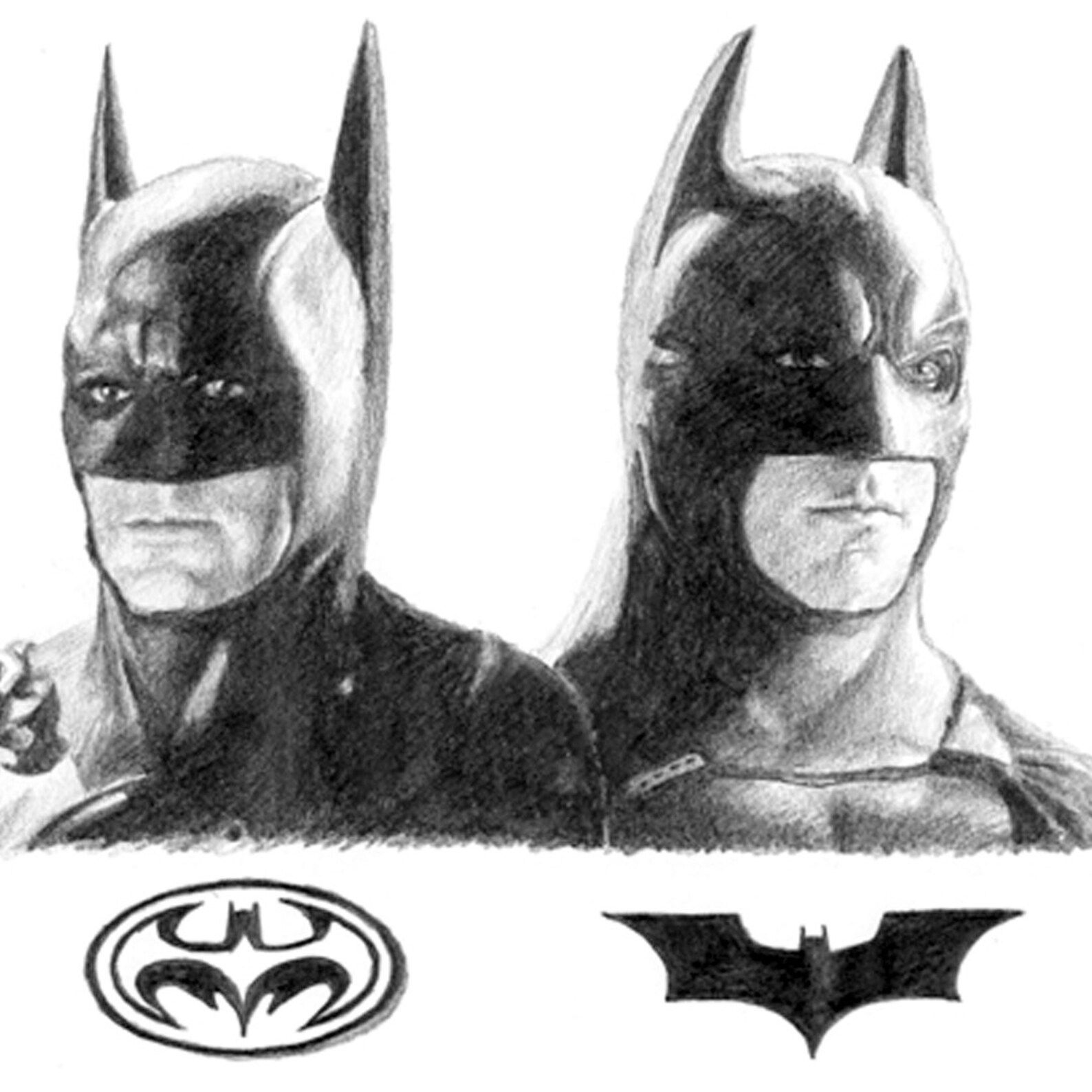 Wallpaper #OBqEUJMB1yWOL4qgwYA791 Batmen Pencil Drawing Etsy Uk