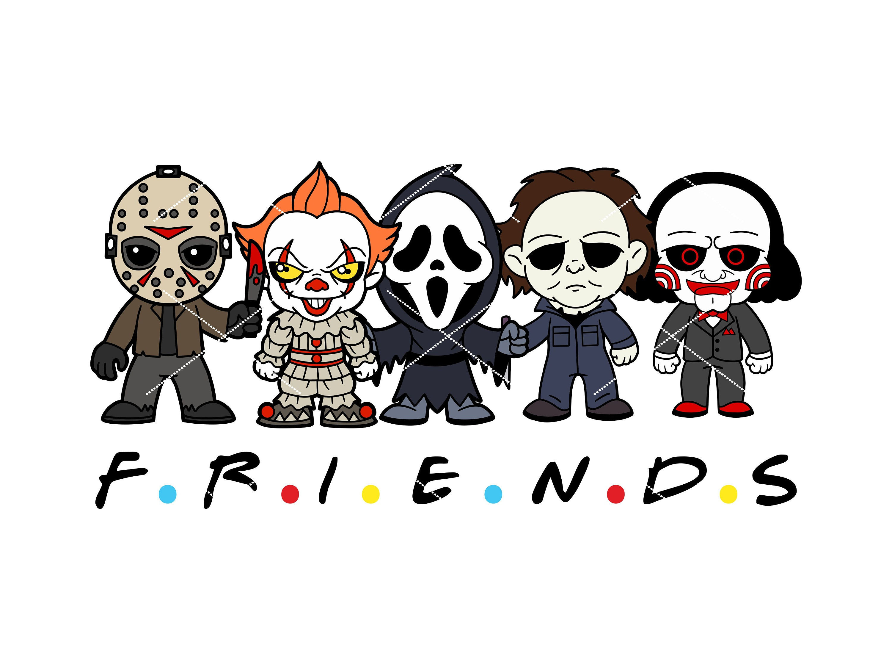 Wallpaper #Ix3SLZMBlOZrFDOkl9Jx381 Horror Movie Killers Scary Friends Png Halloween Horror Squad Cult