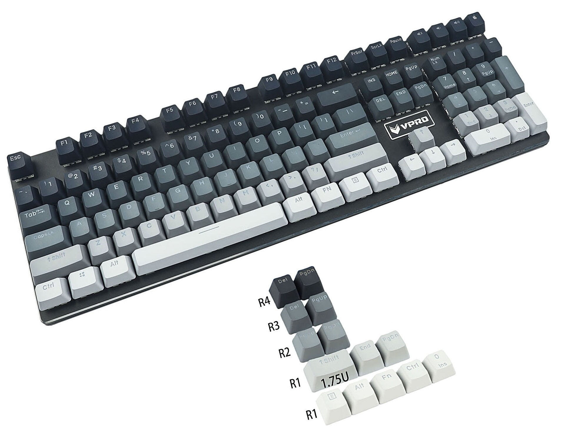 Wallpaper #wmeBEpMBSpphPi3-FPu-303 Dark Shadow Gradient Keycap Set Mechanical Keyboard 122 Etsy