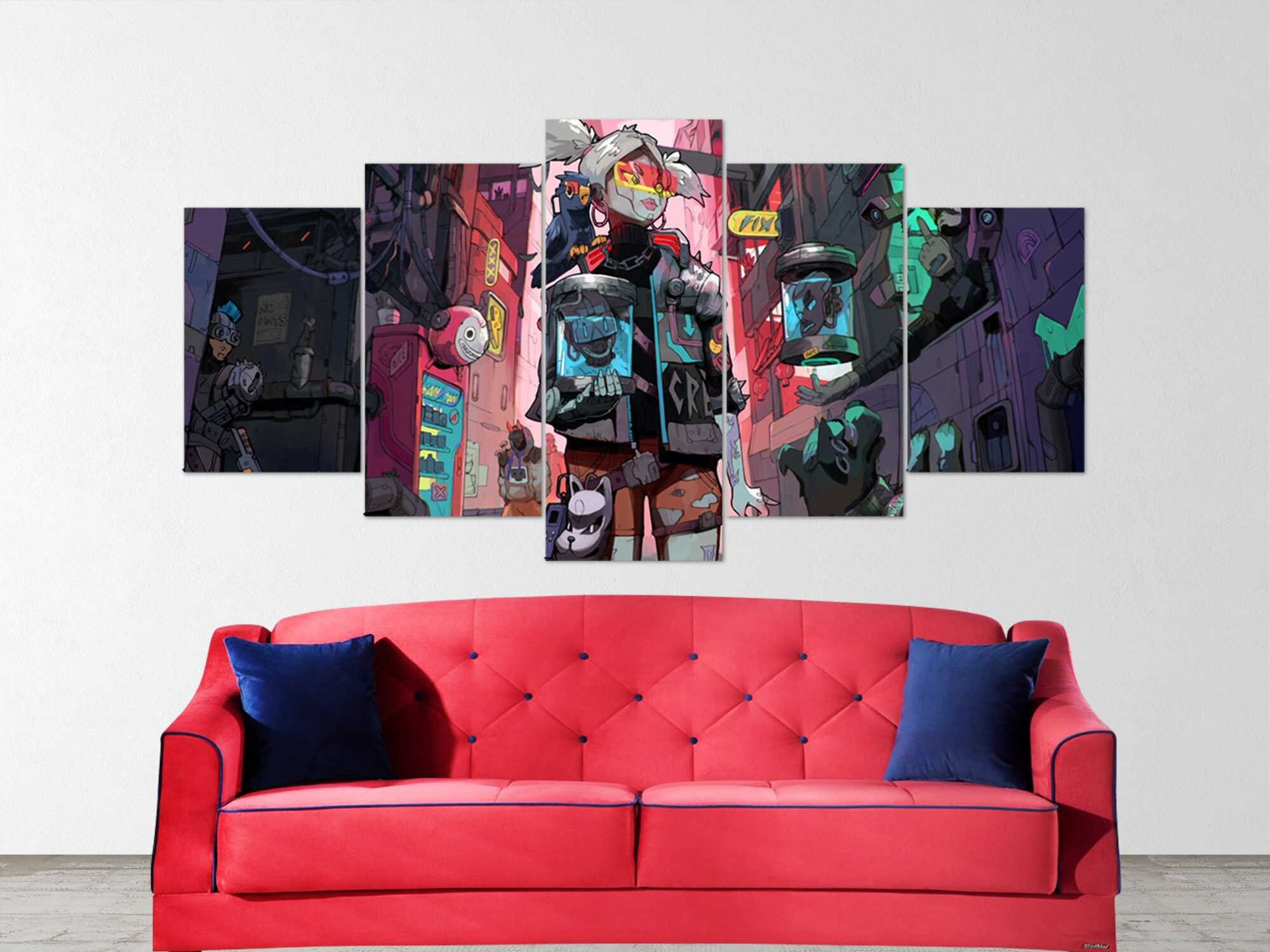 Wallpaper #dUWdmY4B7YBJg1BV46H32 Cyberpunk Canvas Cyberpunk 2077 Wall Art Pop Art Canvas Etsy