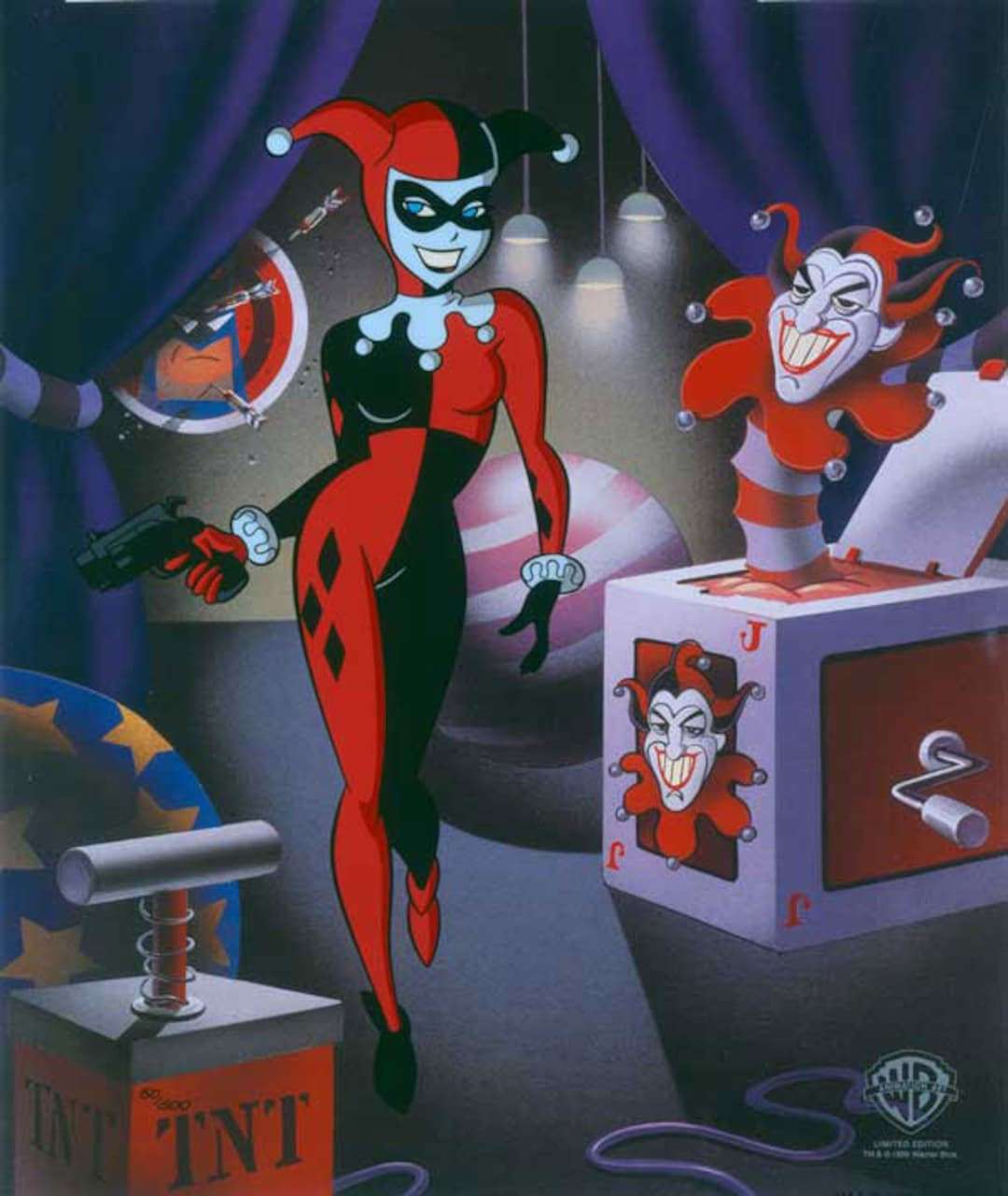 Wallpaper #YWcr-5IBSpphPi3-CZPD272 Classic Harley Quinn Batman Animated Series Warners Limited Ed Etsy