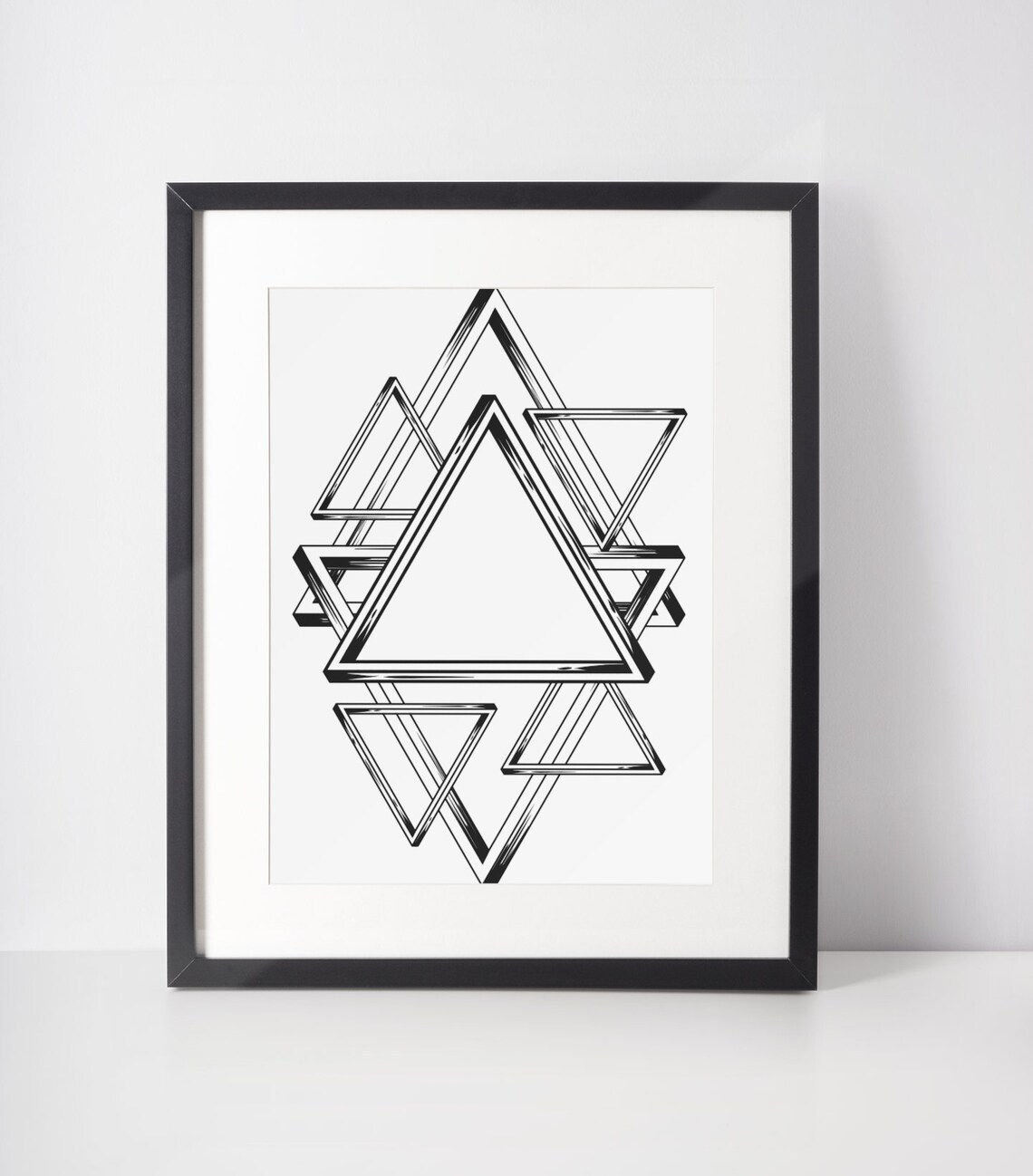 Wallpaper #a2flDJMBSpphPi3-ROG8146 Infinite Triangles Wall Art Digital Download Geometric Shape Etsy