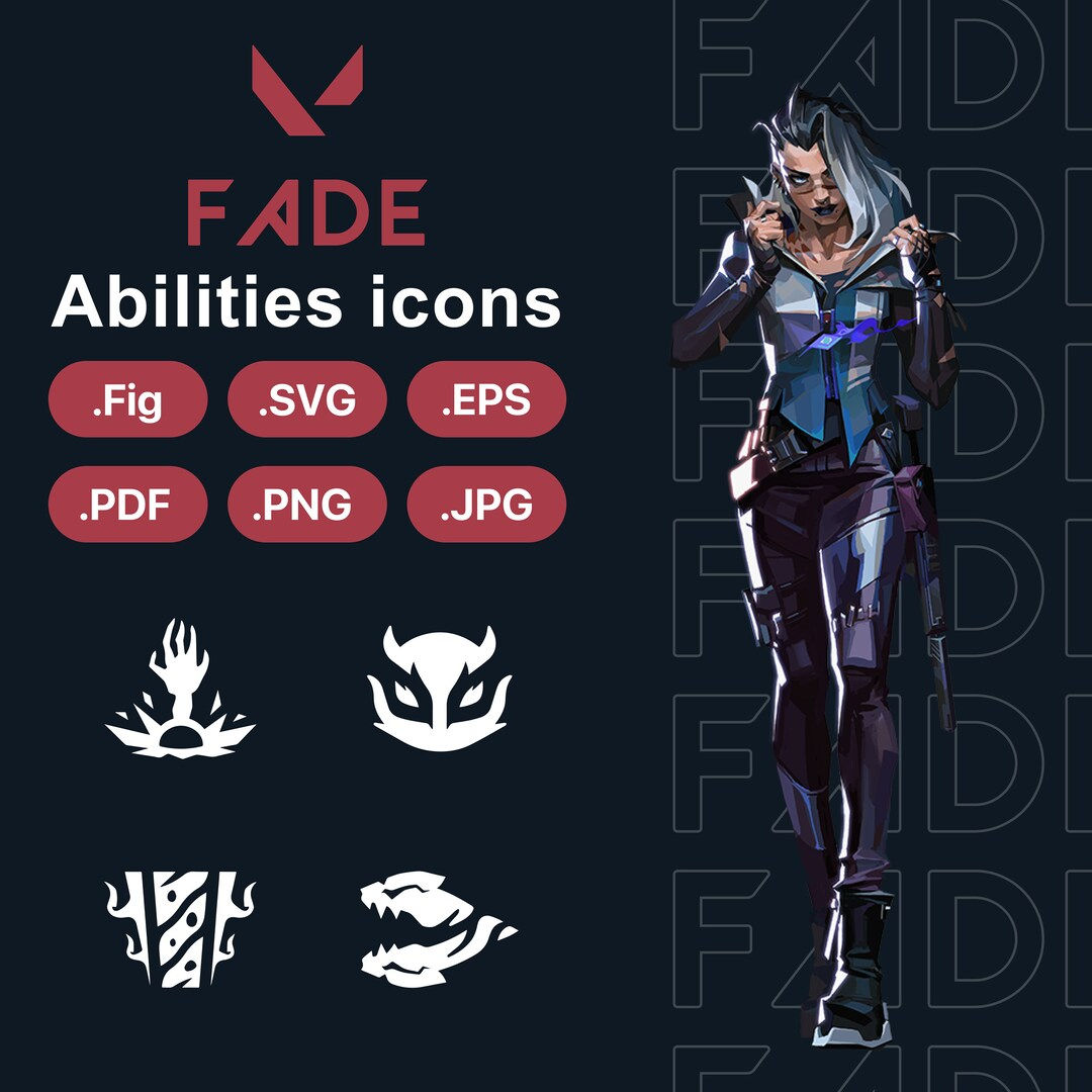Wallpaper #VbhZTJIBJvJKYCmErdJn24 Valorant Fade Agent Abilities Icons Svg Png Eps Pdf Figma Etsy