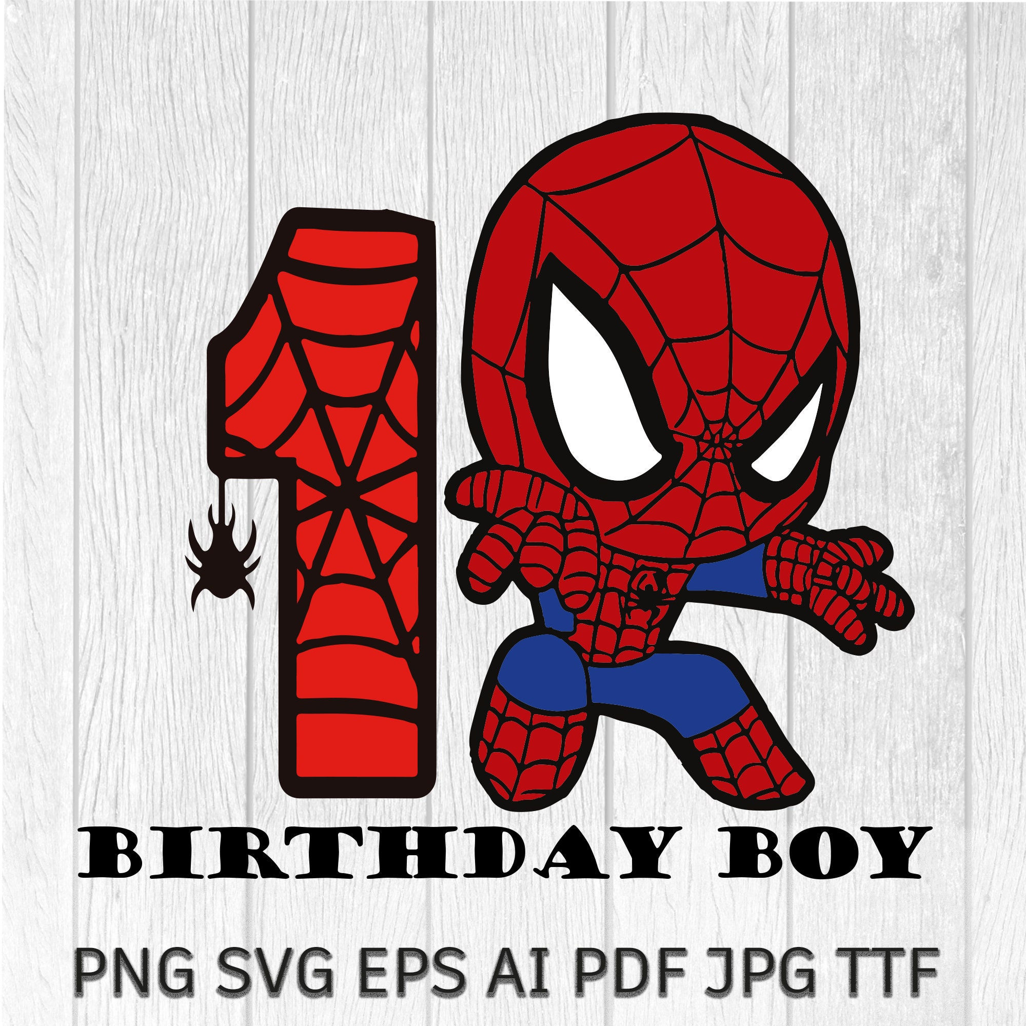 Wallpaper #_2di95IBSpphPi3-QYXq290 Spiderman 1st Birthday Digital File Svg Png Happy Birthday Etsy