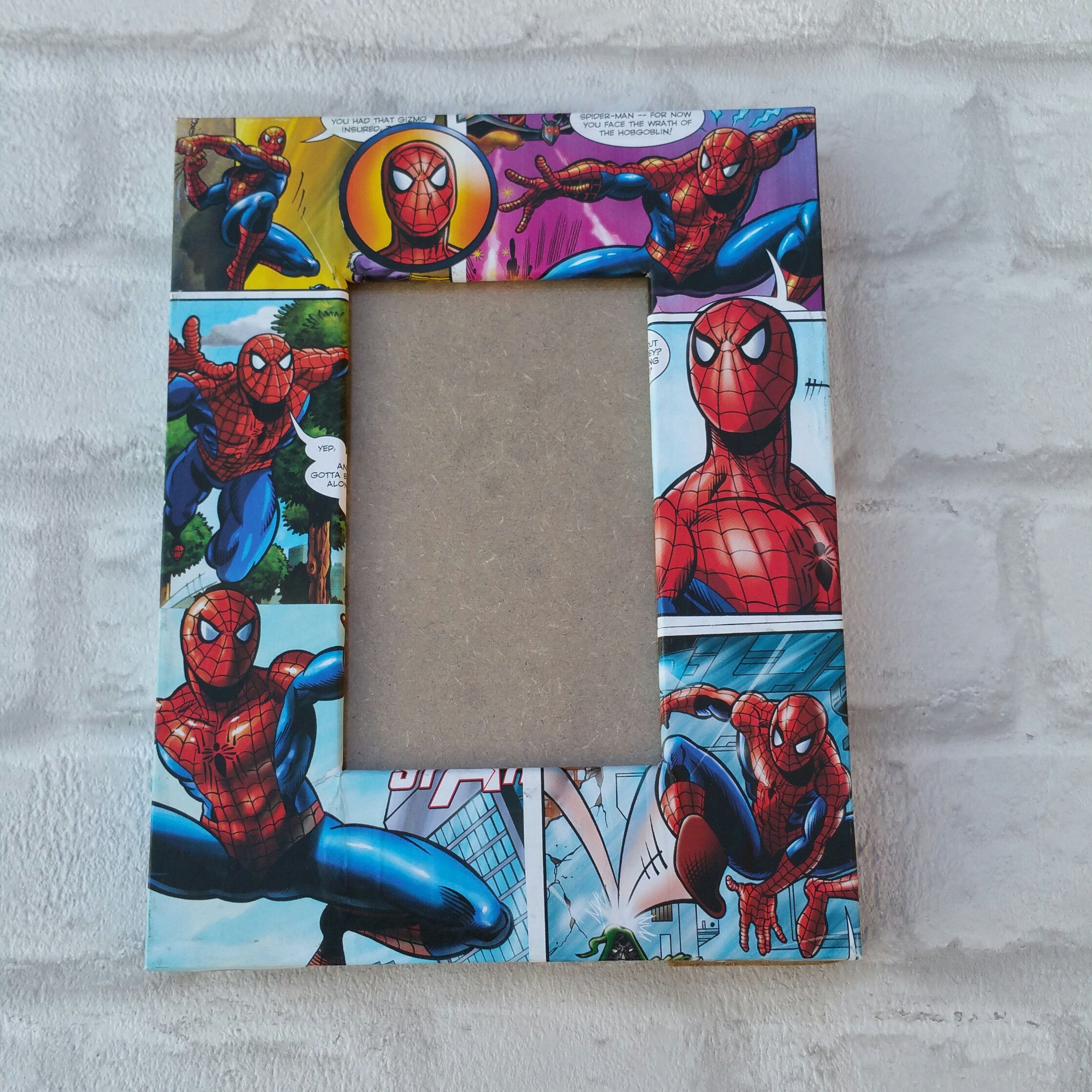 Wallpaper #yQCZ7I4BSdW8dNou2hTo9 Spiderman Frame Super Hero Comic Book Decoupage Picture Etsy