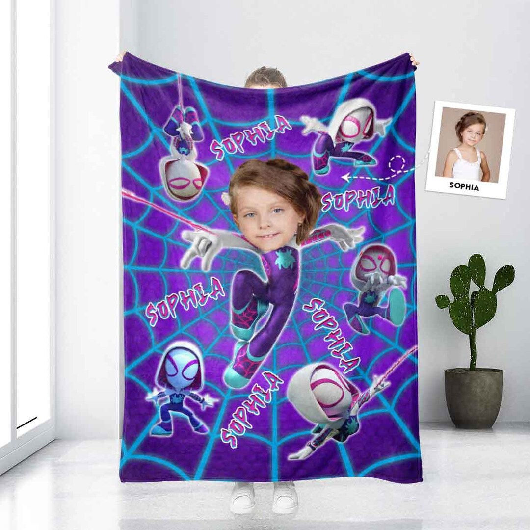 Wallpaper #PfS1OZMBKFX8bn3ru3dx166 USA Made Personalized Photo Blanket for Girls Custom Superhero Girl