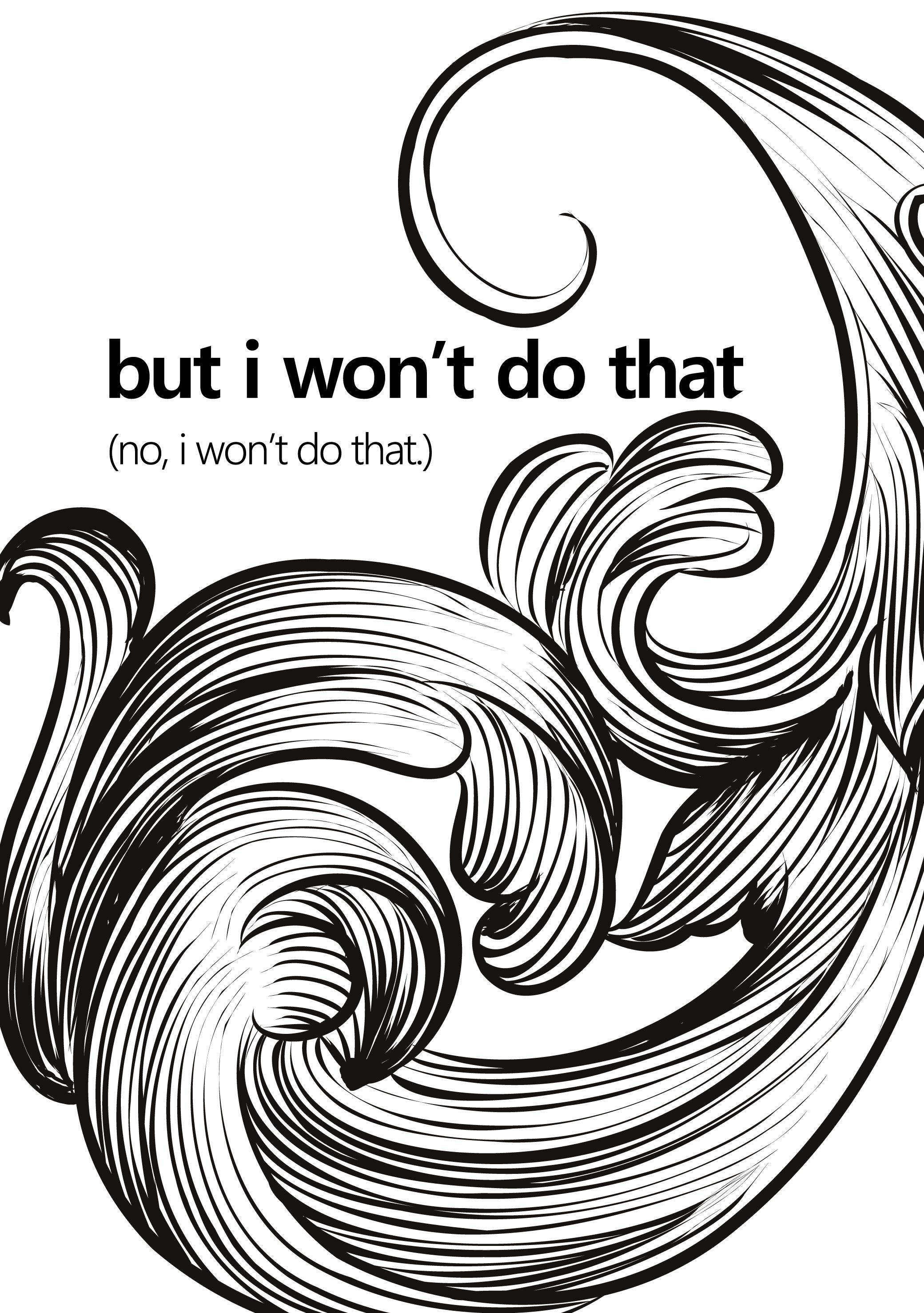 Wallpaper #QWcaCJMBSpphPi3-GMkr157 No I Wont Do That Minimalist Art Print Pink Etsy