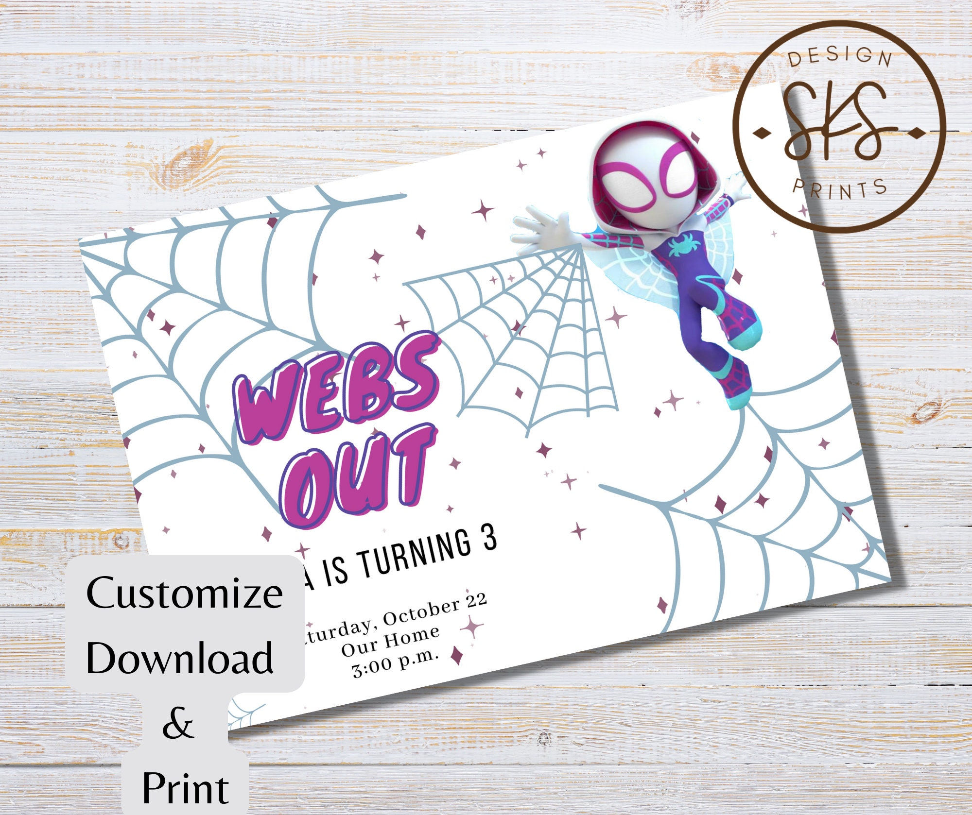 Wallpaper #XPTBOZMBKFX8bn3rFHcU19 Ghost Spider Birthday Invitation Spidey and His Amazing Etsy