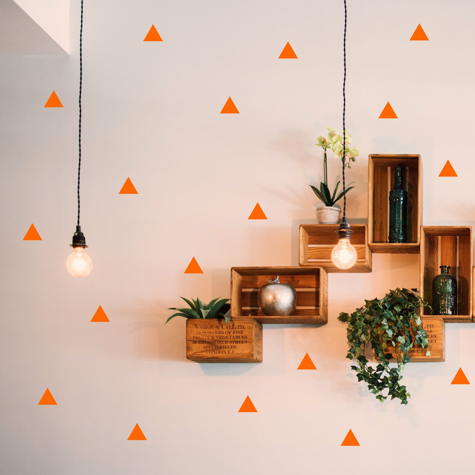 Wallpaper #a2flDJMBSpphPi3-ROG872 Triangle Wall Art Stickers Triangle Decals Triangle Wall Etsy