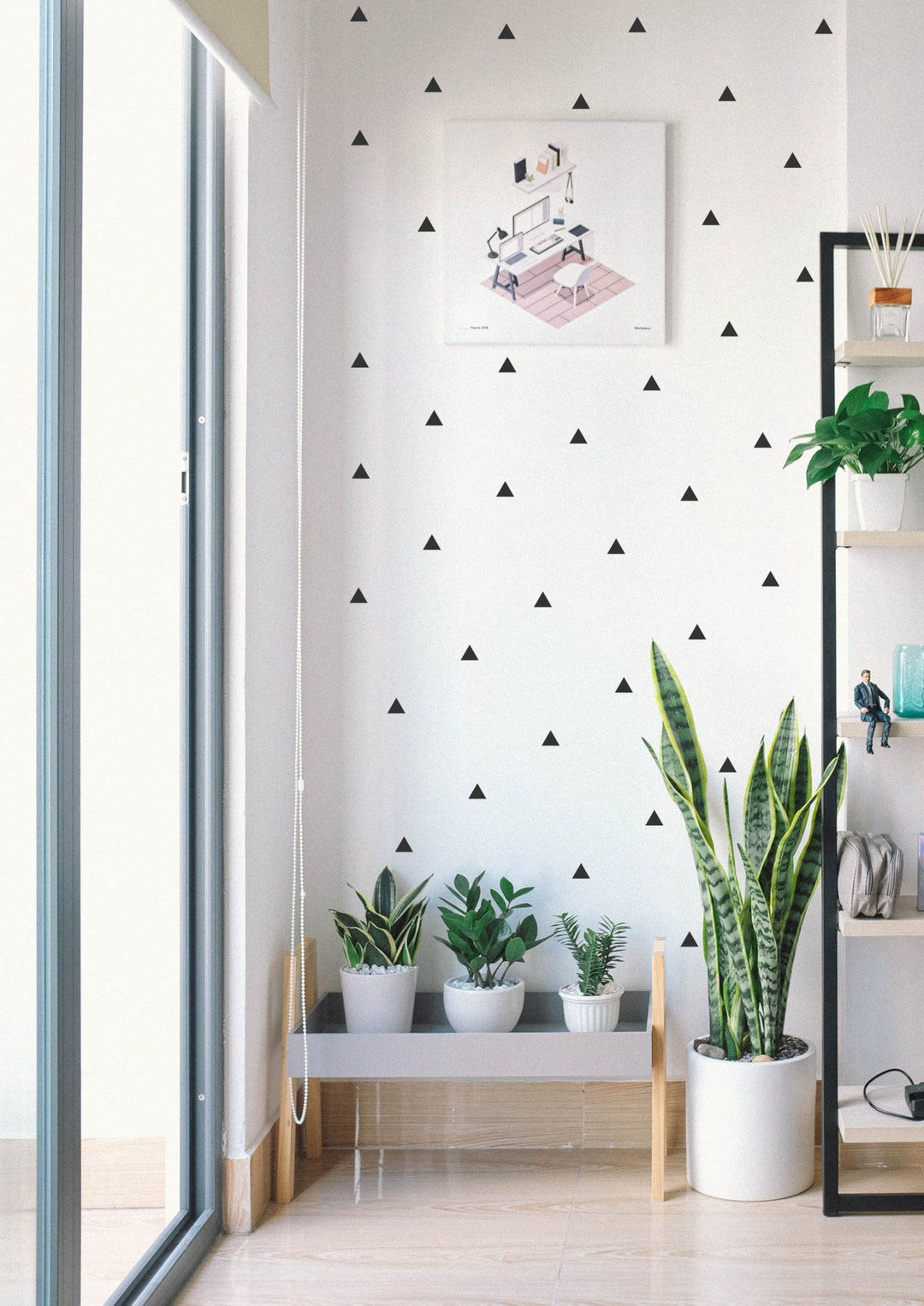 Wallpaper #a2flDJMBSpphPi3-ROG8142 Triangle Wall Art Stickers Triangle Decals Triangle Wall Stickers