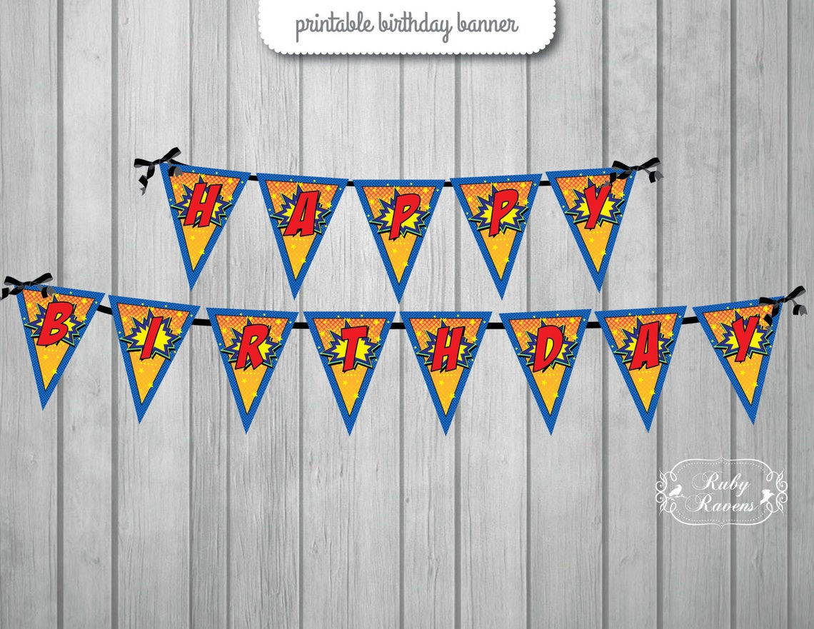 Wallpaper #mTEHNpMB5zzyi_yYhFhv145 Superhero Birthday Banner Superhero Party Decoration Super Etsy