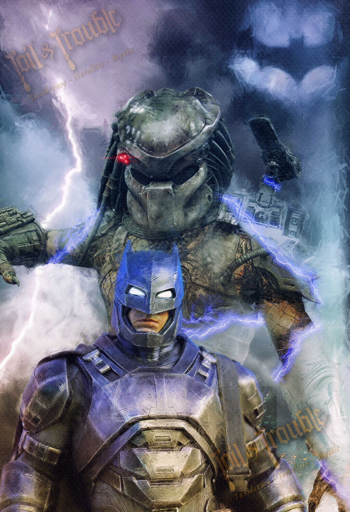 Wallpaper #oRmdLo8BtGB6xQ78s5Xo13 Batman vs Predator Poster Hero Large and Small Sizes with Etsy