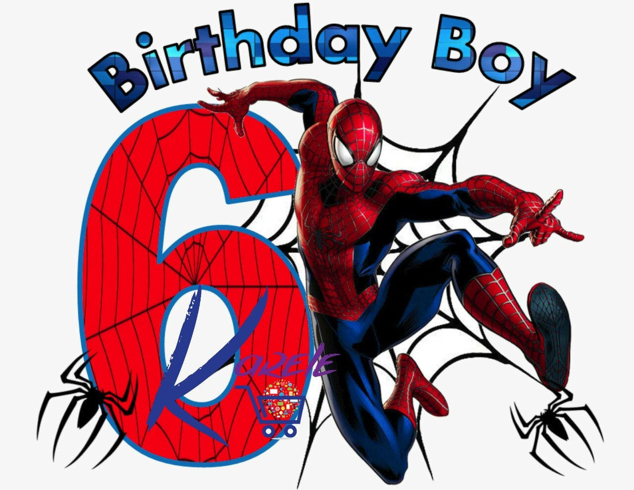 Wallpaper #JxVKNpMB-CQNECa20icS219 Spiderman Digital Birthday Shirt 6th Birthday No Name Etsy