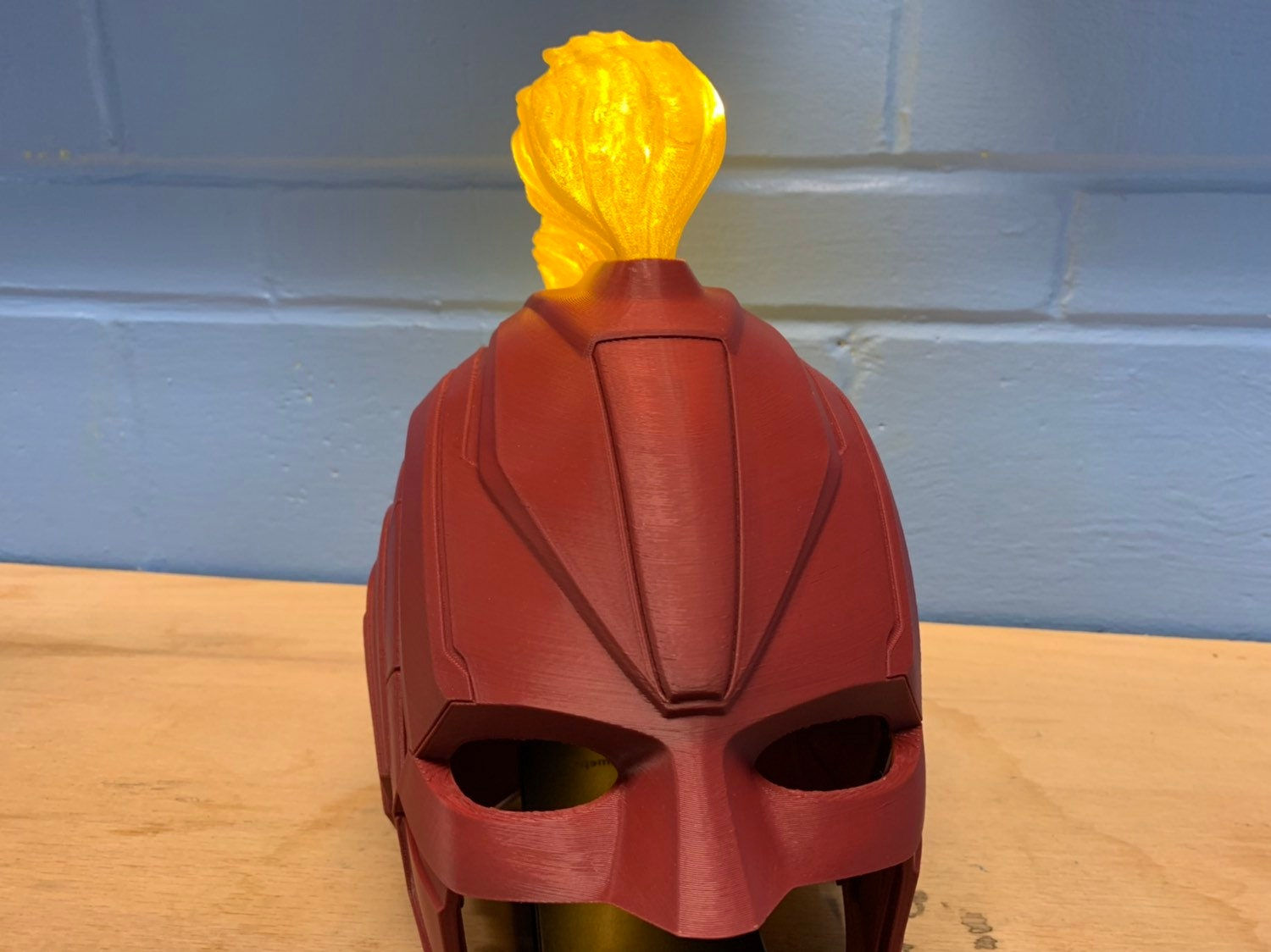 Wallpaper #2DEZNpMB5zzyi_yY8VhT19 Captain Marvel Helmet Mask with Light Up Mohawk Etsy