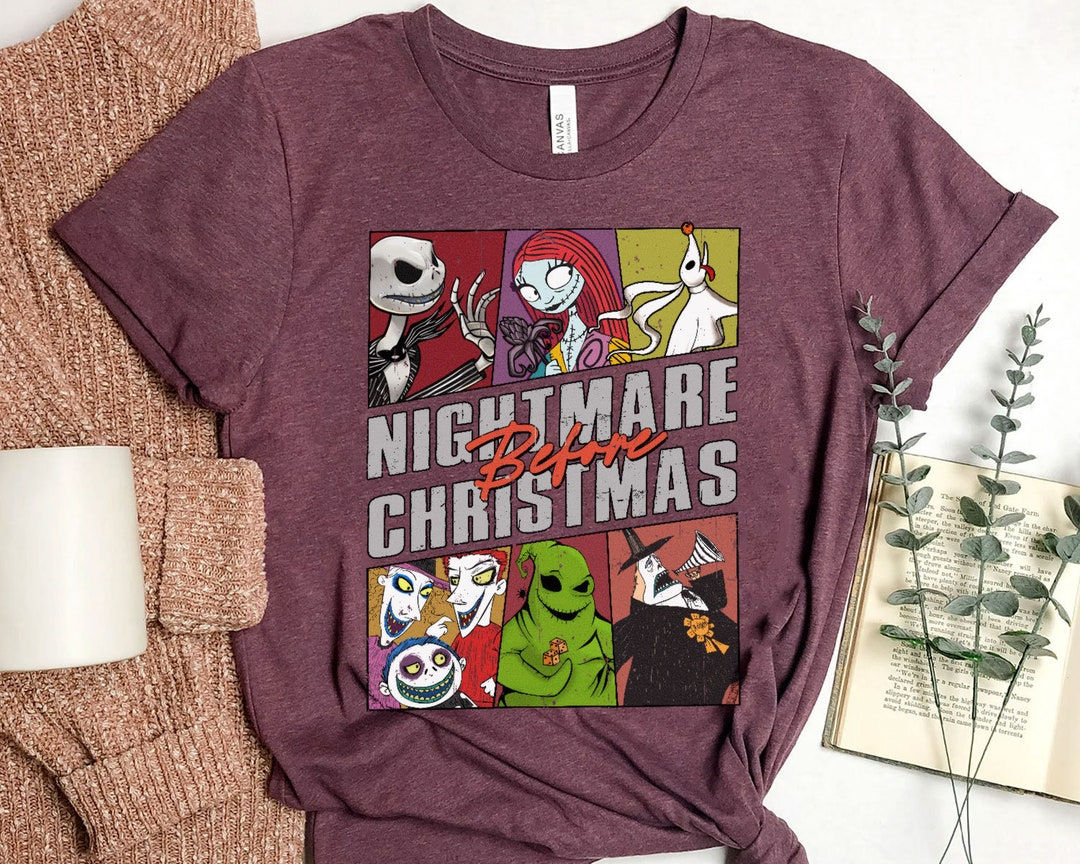 Wallpaper #zTG2NZMB5zzyi_yYsFdD286 Disney the Nightmare Before Christmas Comic Book Cover Shirt Etsy