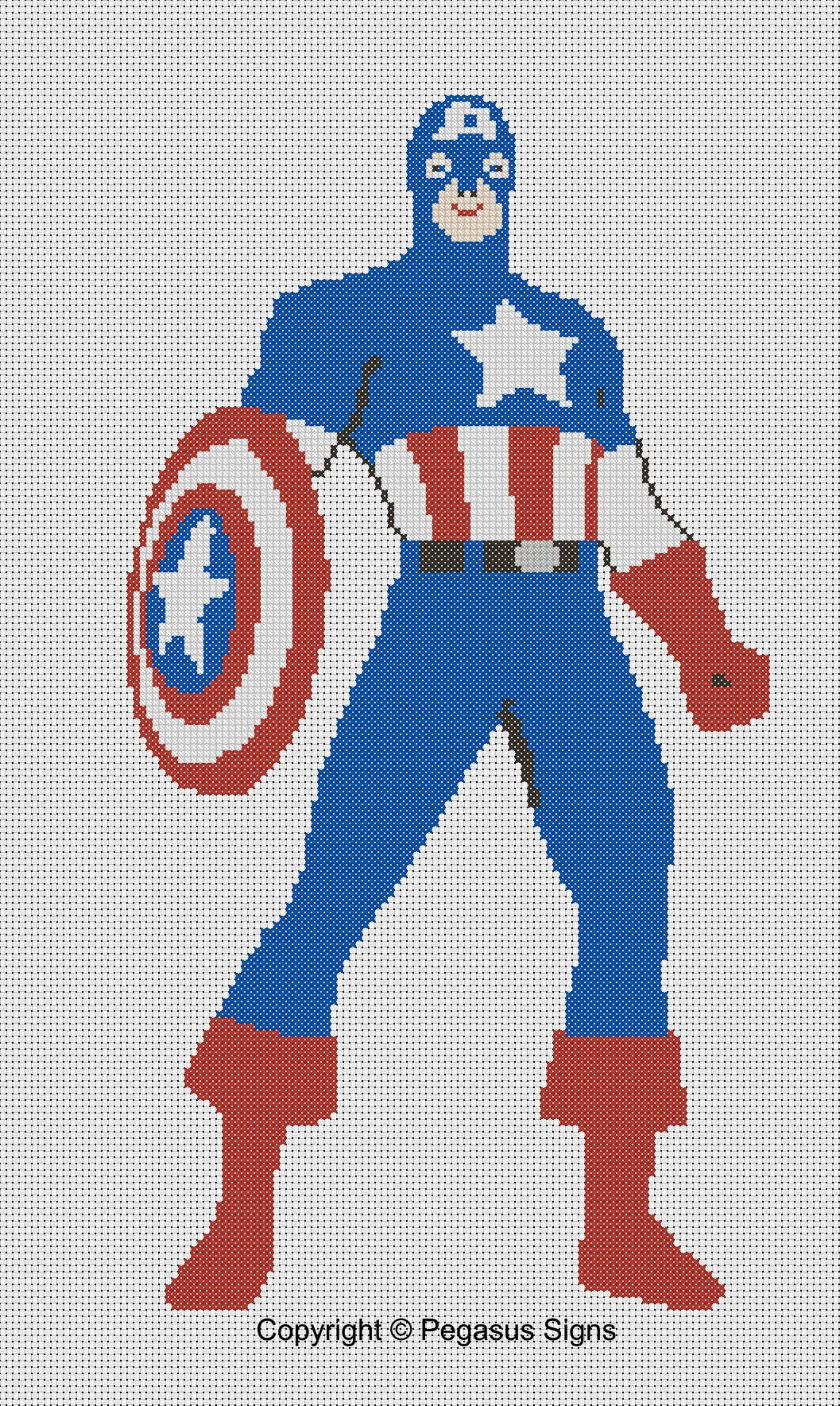 Wallpaper #BBmONo8BtGB6xQ78C6No29 Captain America Cross Stitch Pattern Only Pdfjpeg Files Movie