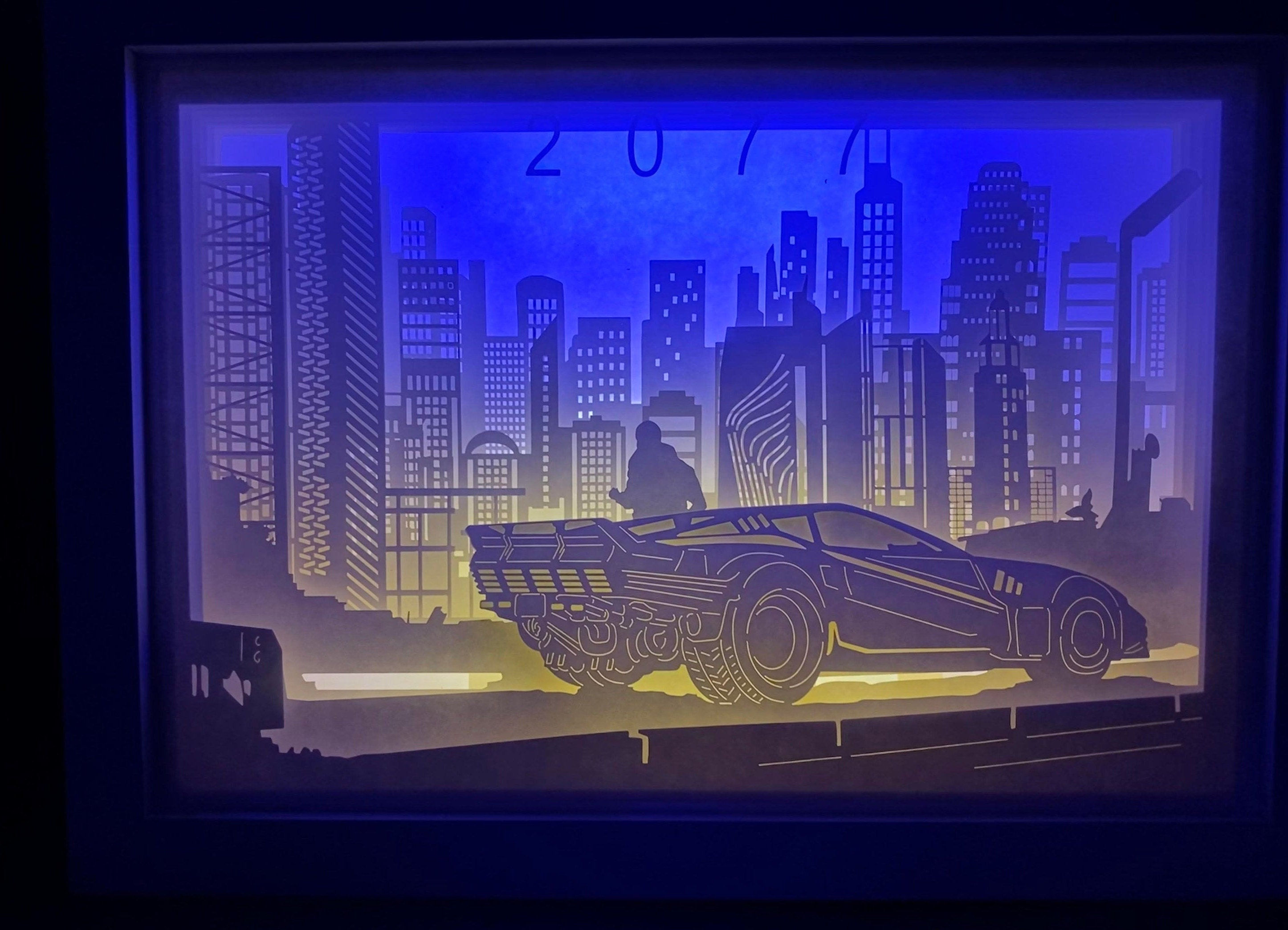 Wallpaper #QgAD6o4BSdW8dNou_w7R16 New Deluxe Cyberpunk 2077 Light Box Etsy