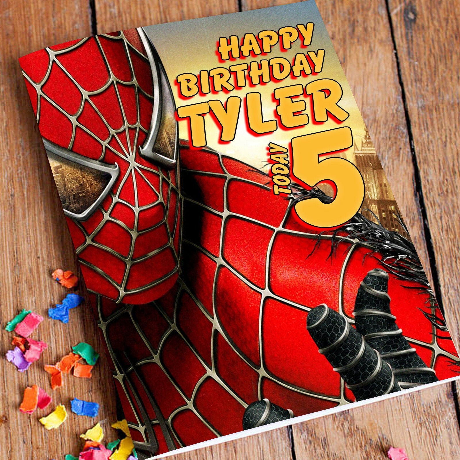 Wallpaper #khlSOo8BtGB6xQ78yazh42 Spiderman Personalised Birthday Card for Son Grandson Dad Etsy