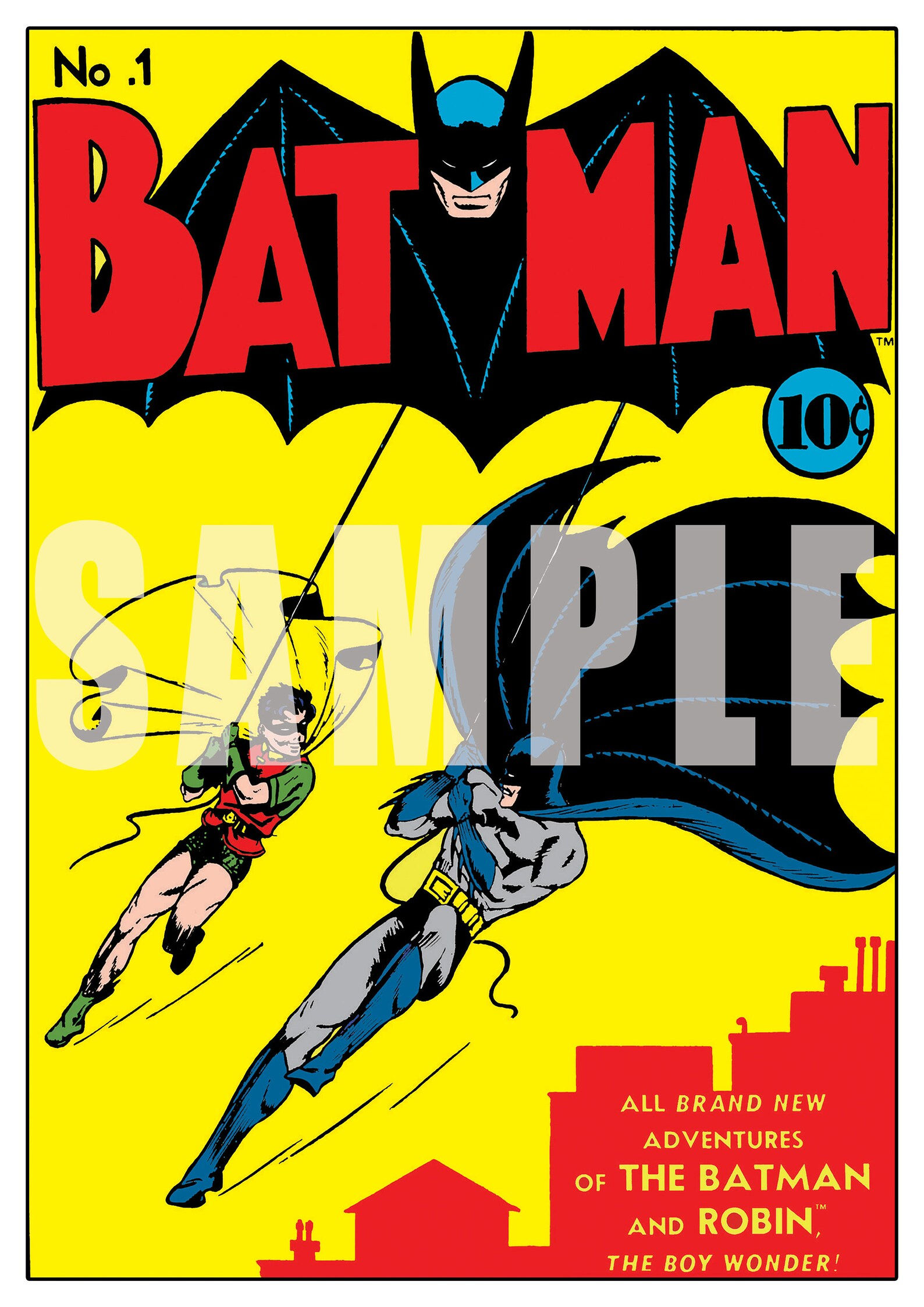 Wallpaper #txmjOI8BtGB6xQ78dajU0 Batman Issue 1 Vintage Comic Cover Reproduction Poster Print Etsy
