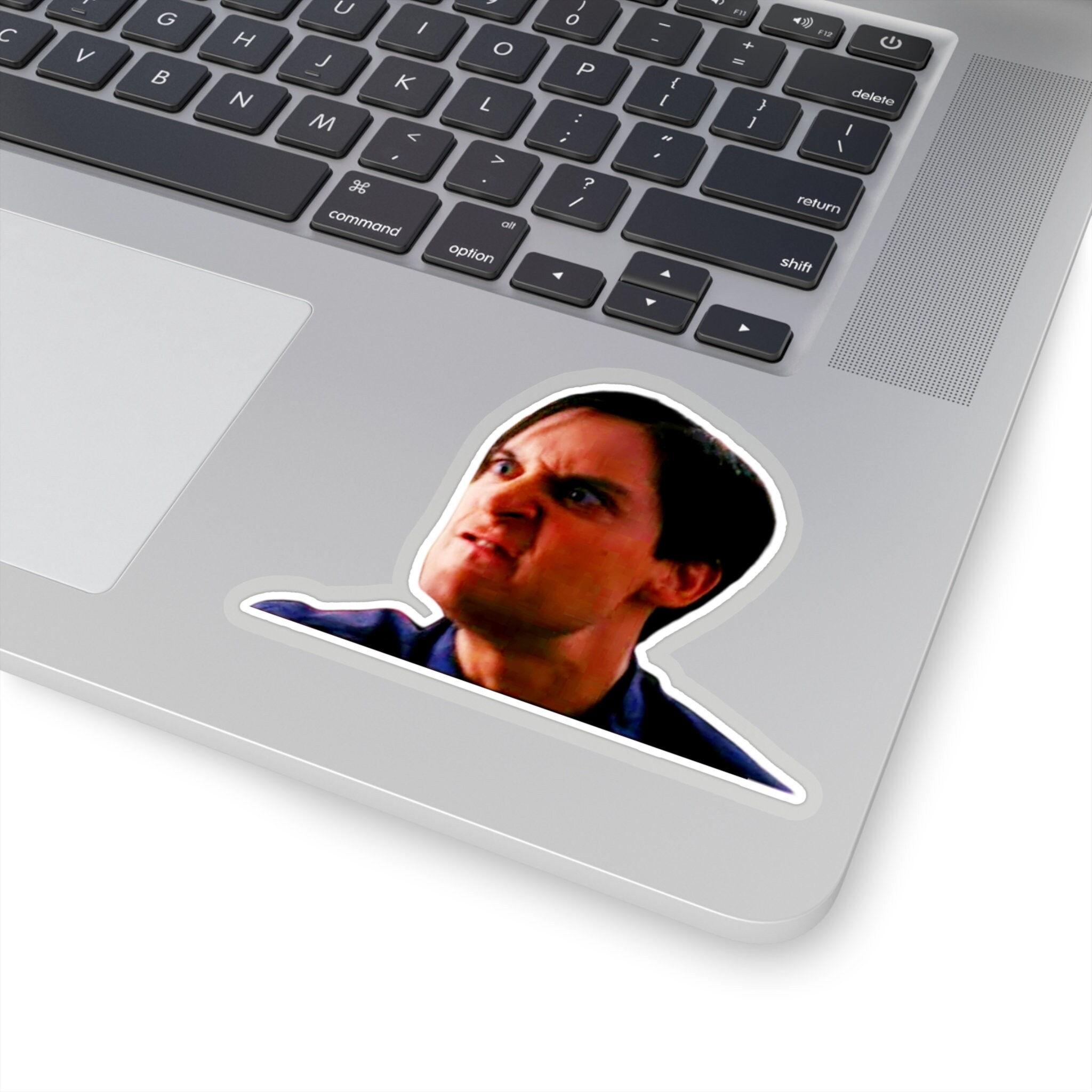 Wallpaper #8Wdn7pIBSpphPi3-VFzg104 Tobey Maguire Funny Face Sticker Tobey Angry Face Sticker Water Bottle