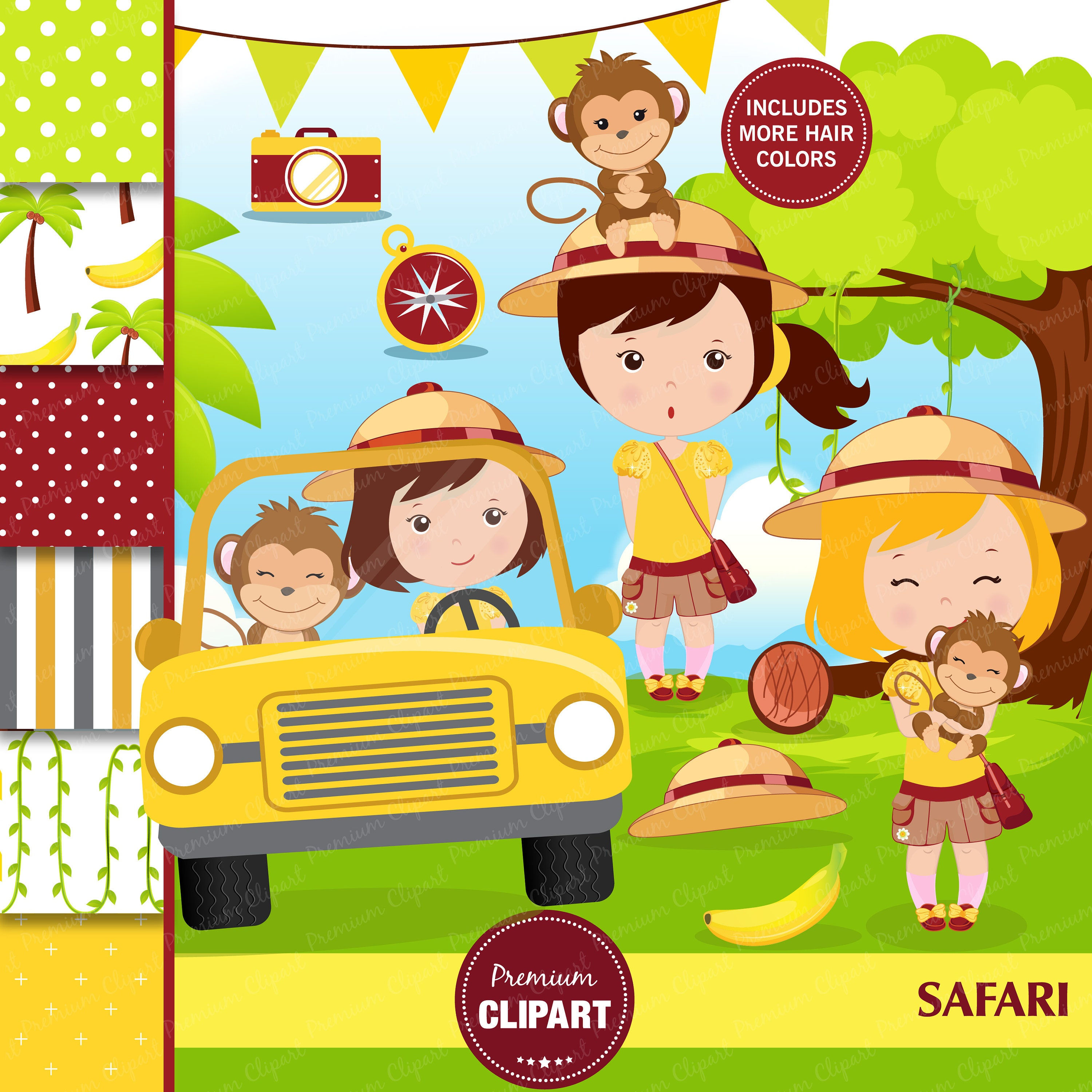 Wallpaper #03c4b Happy Jungle Safari Birthday Our Amhiraya Studio