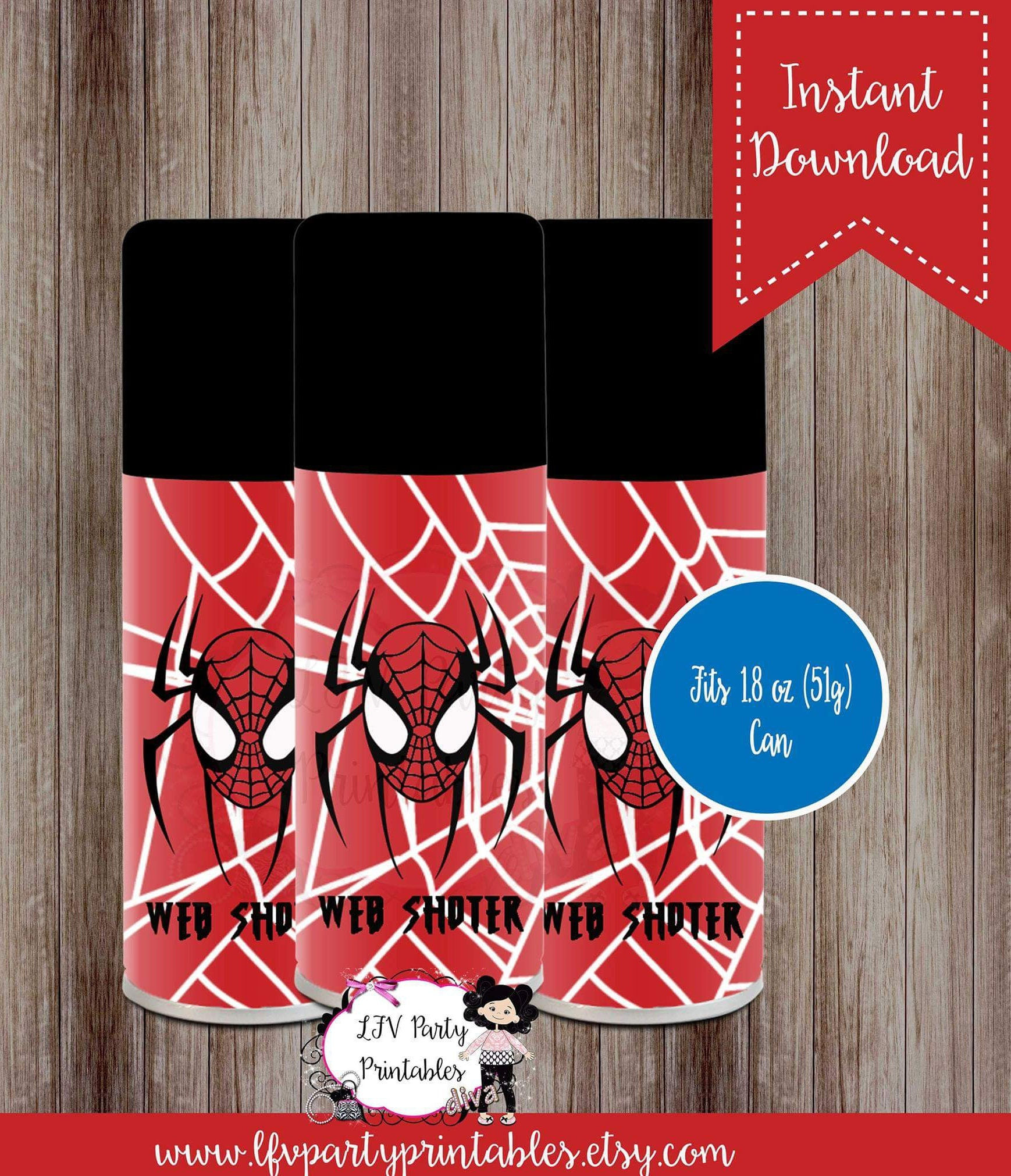 Wallpaper #zRliOo8BtGB6xQ78d6xI37 Spiderman Web Shooter Labels Silly String Labels Spiderman Etsy